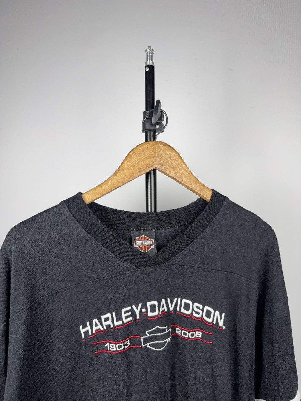 Harley Davidson Harley-Davidson NEW YORK CITY V-Neck T-Shirt Made USA 2XL Size US XXL / EU 58 / 5 - 6 Thumbnail