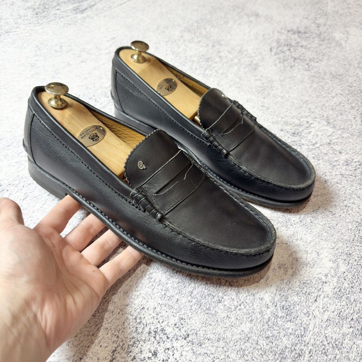 Designer × Handmade Greve Mohawk Penny Loafers US10.5 UK10 EU44.5 29cm Size US 10.5 / EU 43-44 - 2 Thumbnail