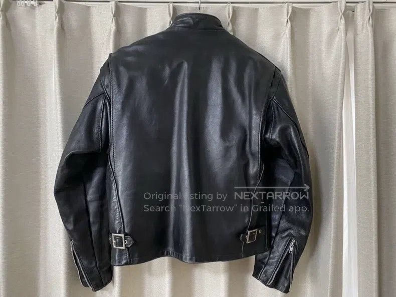 Schott Schott Straight stand-up collar leather jacket Size US XXS / EU 40 - 2 Thumbnail