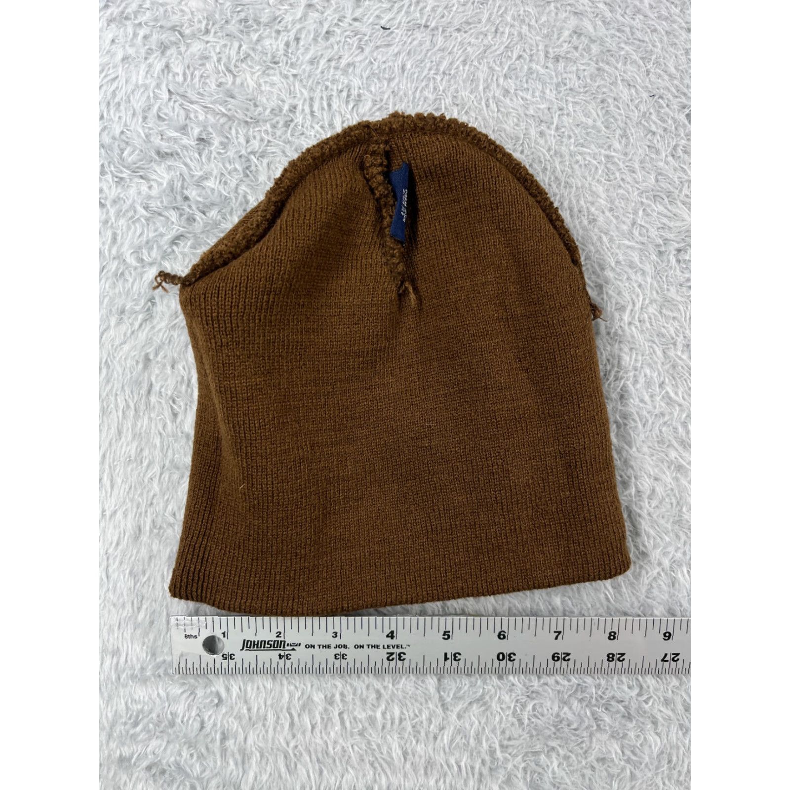 Vintage Hitwear Beanie Toque Adult One Size Brown 100% Acrylic UniWyo Credit Union Size ONE SIZE - 6 Thumbnail