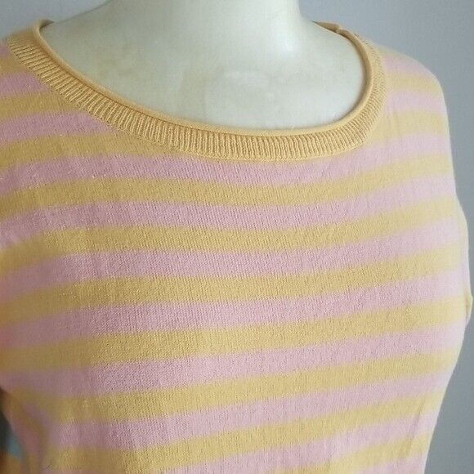 Sundry Sundance Women Striped Cotton Pullover Sweater Size S Preppy Size S / US 4 / IT 40 - 4 Thumbnail