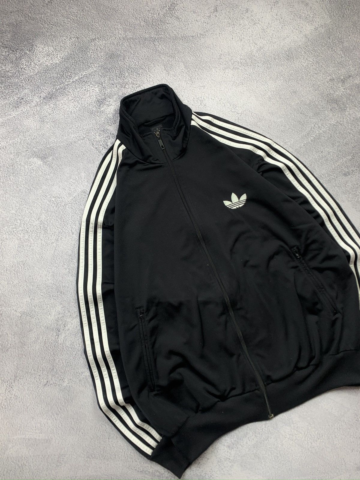 Adidas Adidas Firebird Trefoil Black Zip Jacket XL Y2K 2010 Size US XL / EU 56 / 4 - 2 Thumbnail