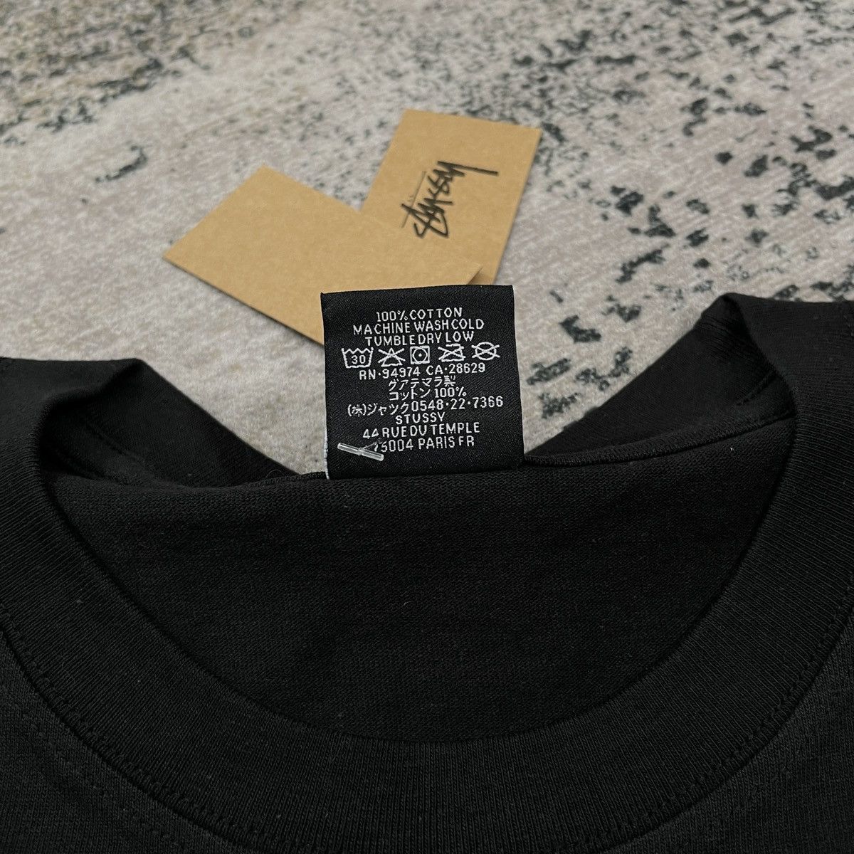Stussy STAR PIG DYED TEE BLACK // XLARGE Size US XL / EU 56 / 4 - 5 Thumbnail
