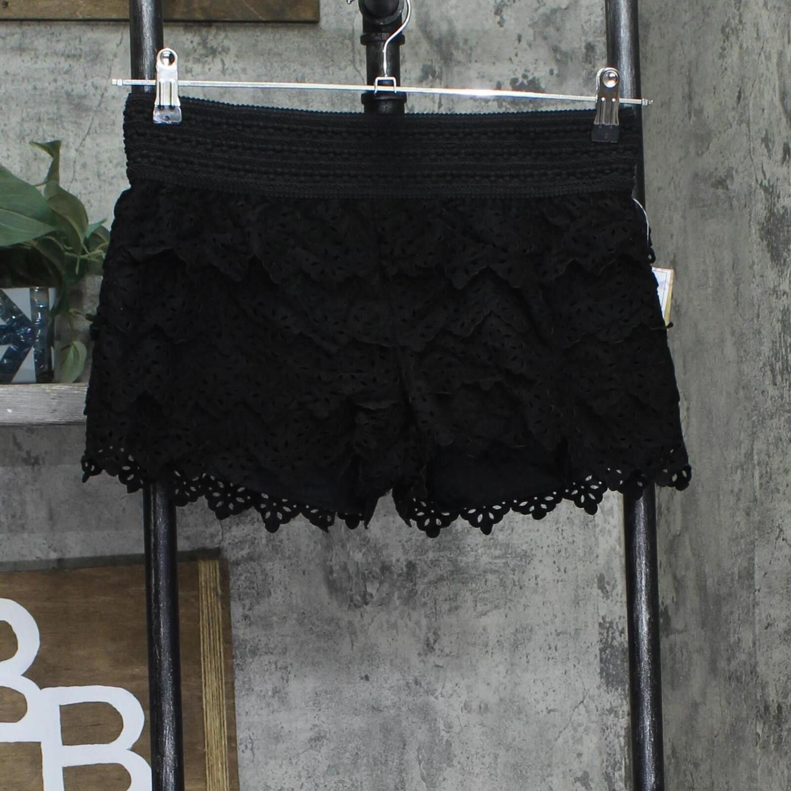 Other Nwt American Rag Cie Tiered Cropped Shorts Classic Black M Size 32" / US 10 / IT 46 - 1 Thumbnail