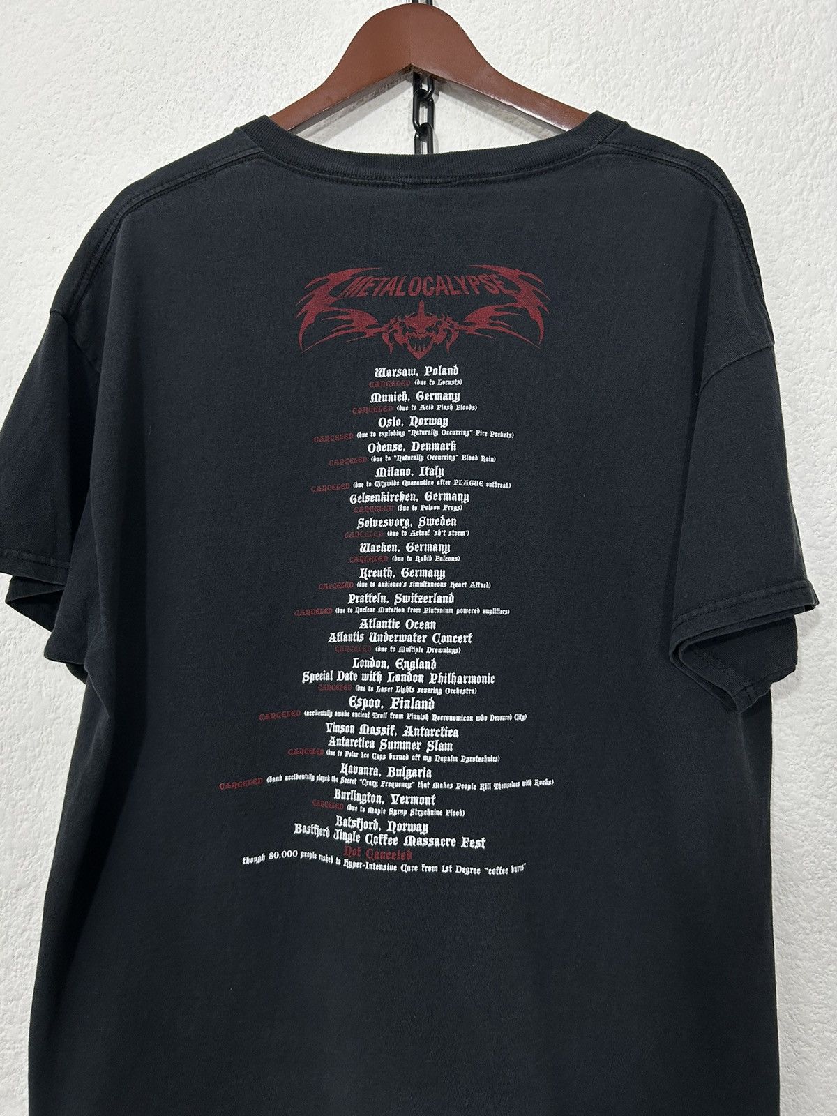 Band Tees × Cartoon Network Metalocalypse Dethklok 2009 Tee Size US XL / EU 56 / 4 - 6 Thumbnail