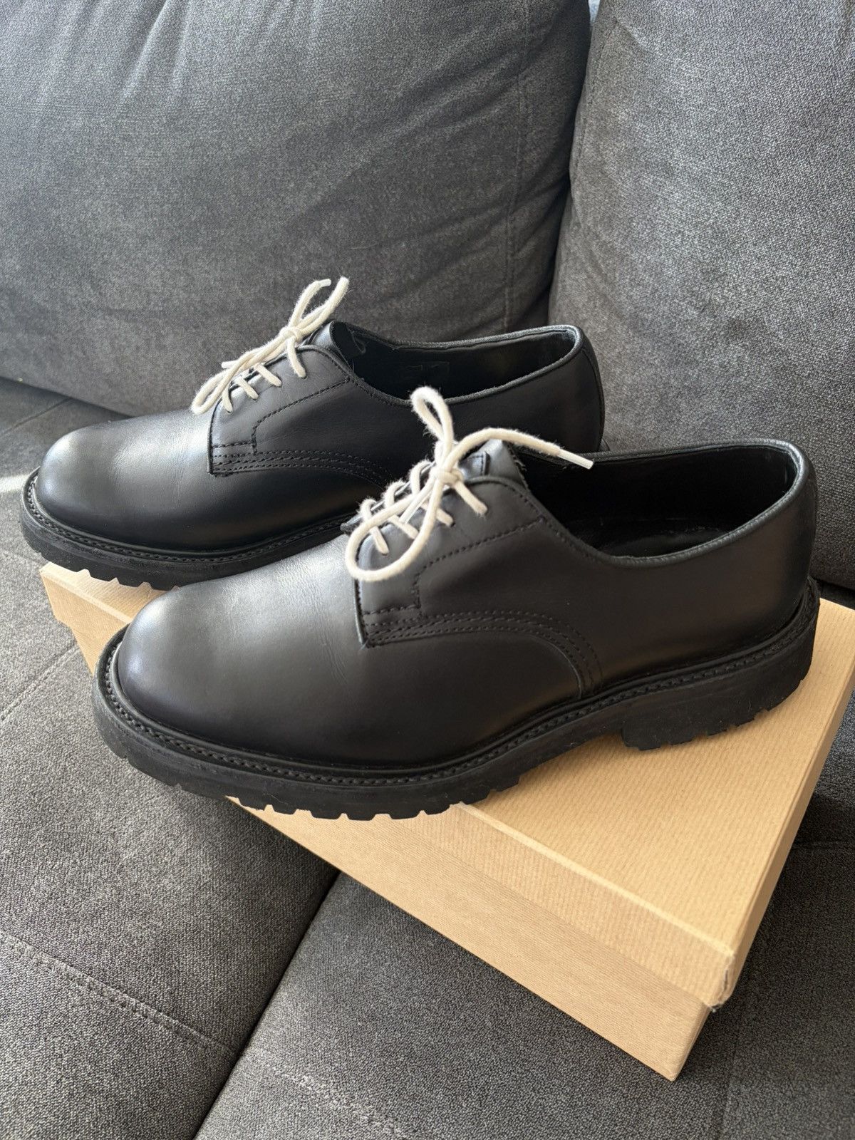 Evan Kinori × Tricker's Evan Kinori x Trickers Black Derbies Size US 8 / EU 41 - 4 Thumbnail
