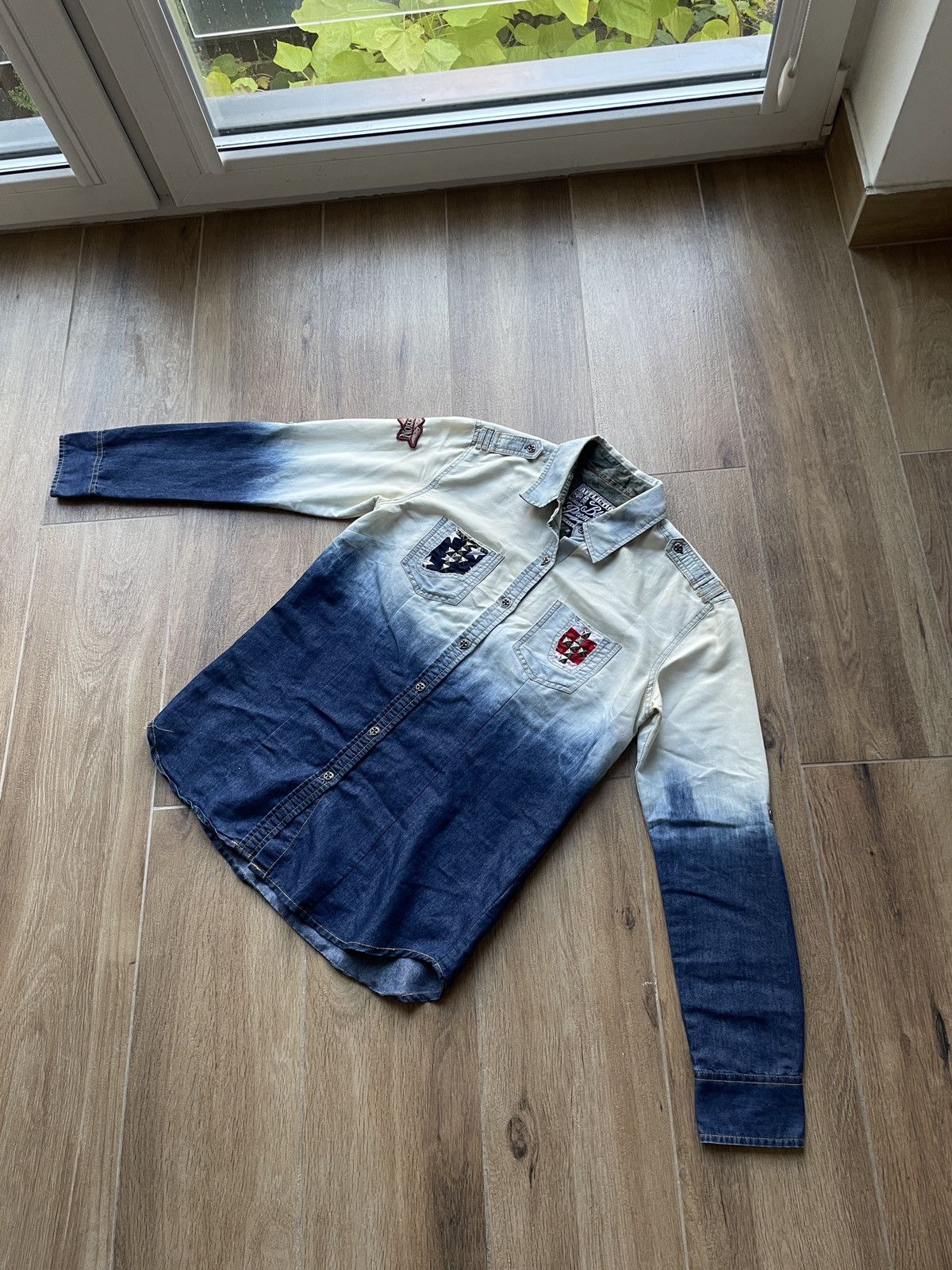Affliction Vintage Affliction Shirt USA Flag Avant Garde Japanese Y2K Size US S / EU 44-46 / 1 - 5 Thumbnail