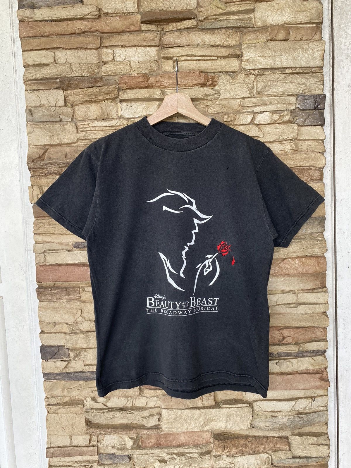 Crazy Vintage Beauty And The Beast Movie Distressed Faded