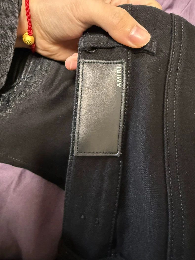 Amiri Amiri 18 patch leather black jeans size 32 2501-Nextarrow Size US 32 / EU 48 - 4 Thumbnail