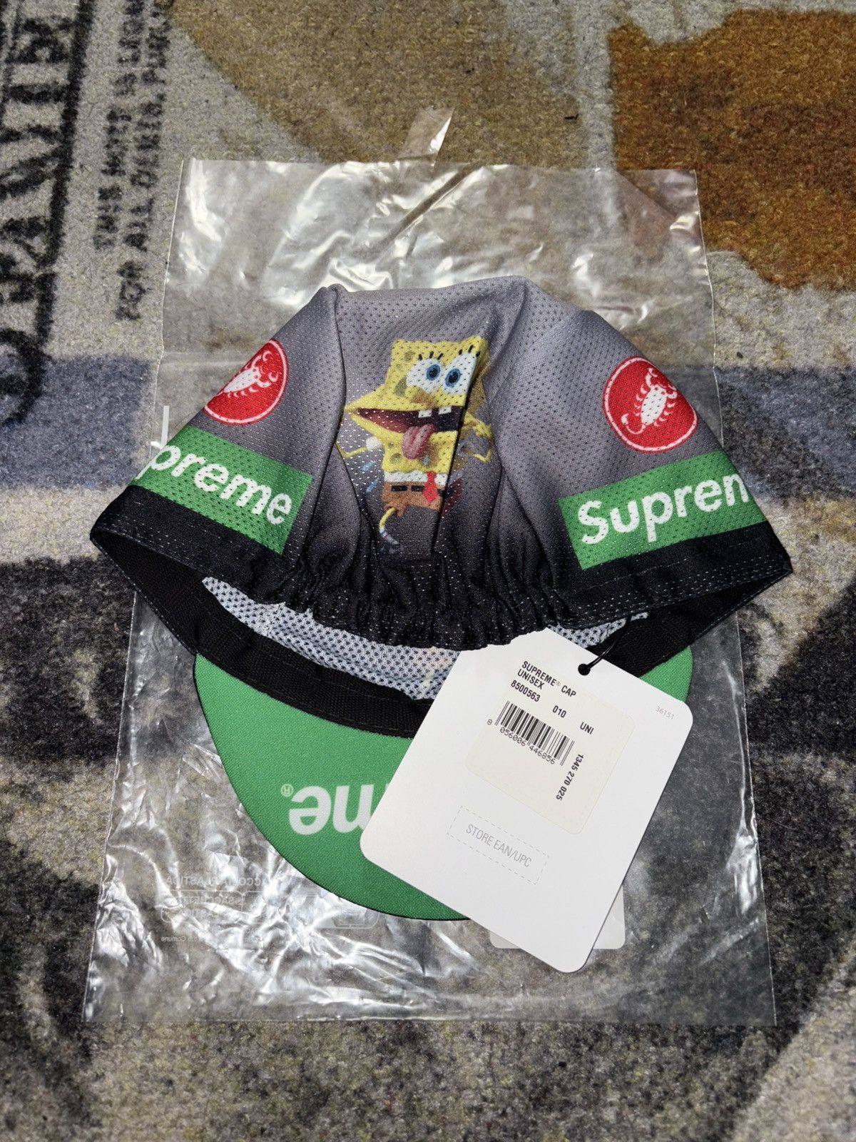 Supreme SpongeBob Castelli Cycling Cap 黒 Buy Supreme x Spongebob Squarepants x Castelli Cycling Cap