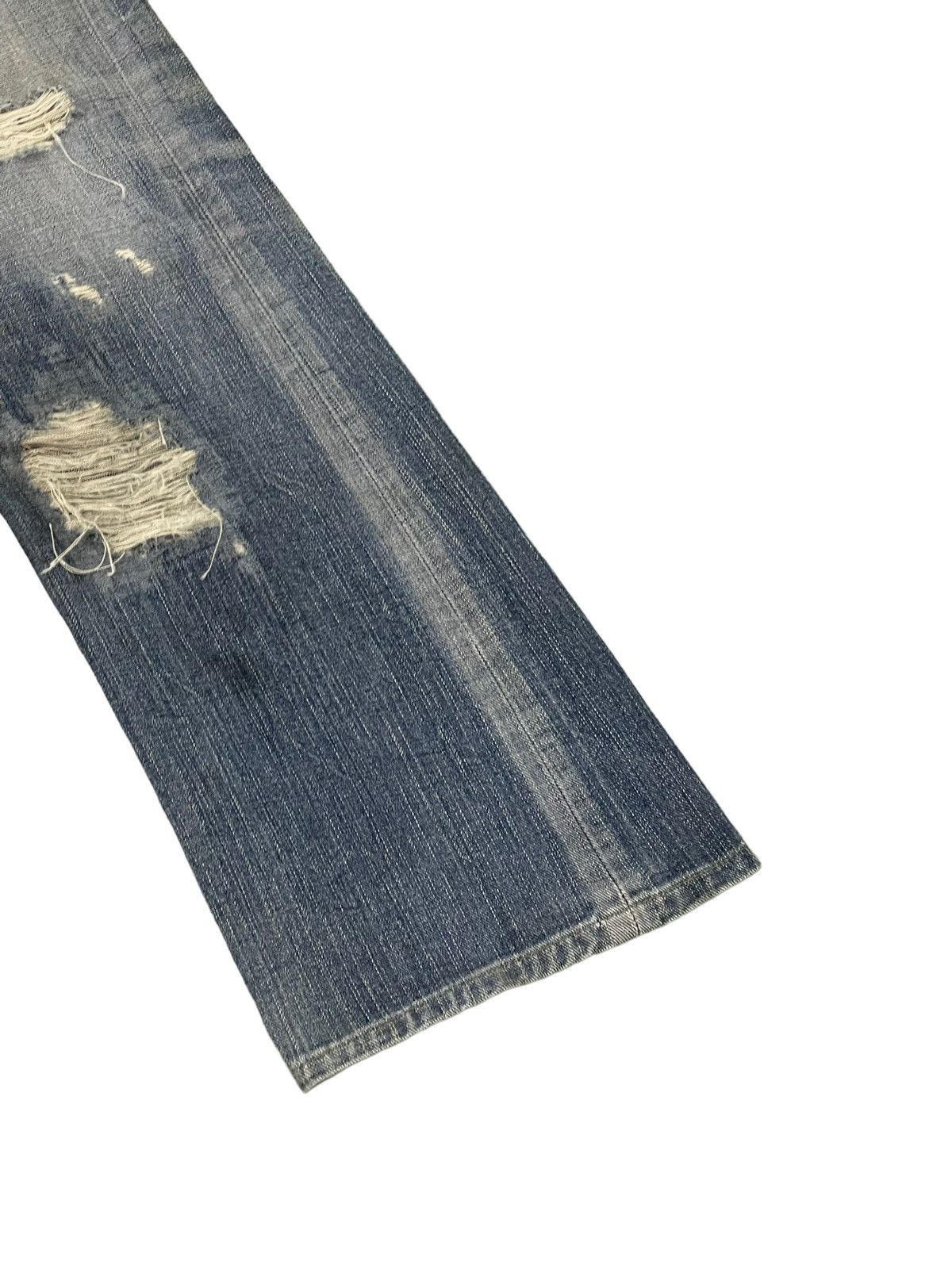 Hysteric Glamour × Japanese Brand Flare Jeans Lee Japan Faded Distress Boot Cut 8🟦2 Size US 35 - 4 Thumbnail