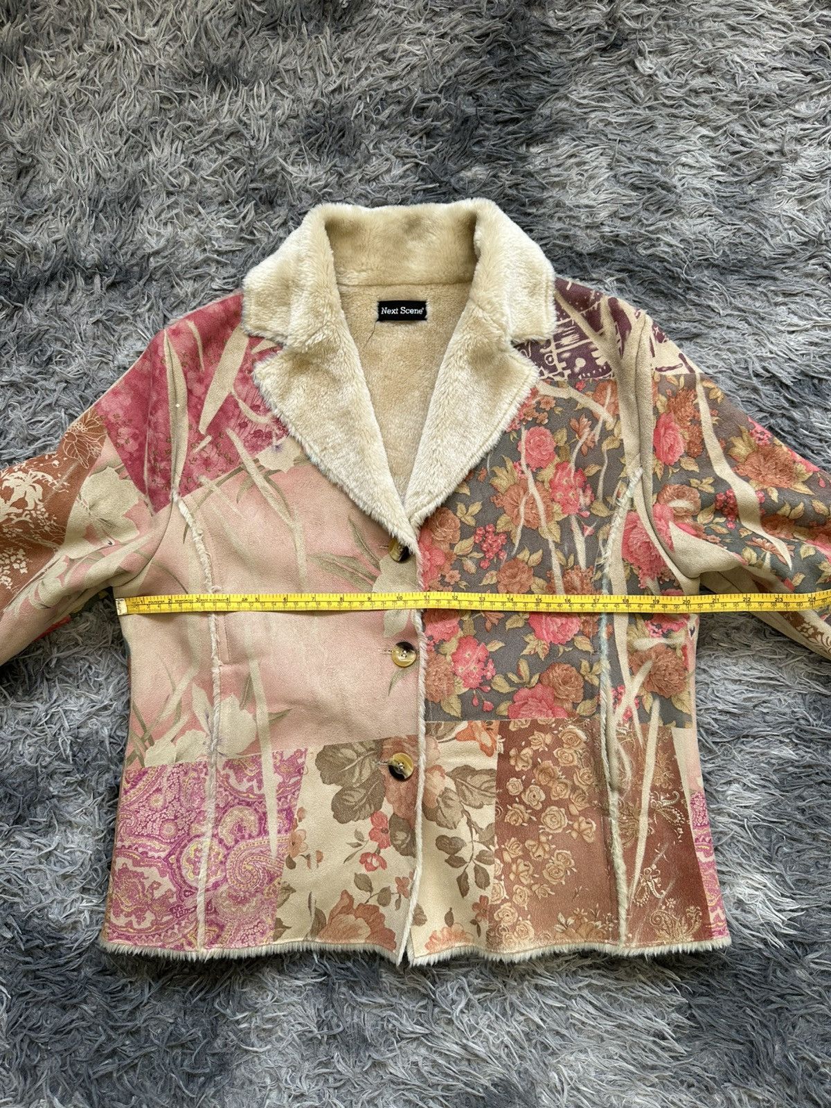 Japanese Brand 00's Artisanal Next Scene Trompe L’oeil Shearling jacket Size US M / EU 48-50 / 2 - 14 Thumbnail