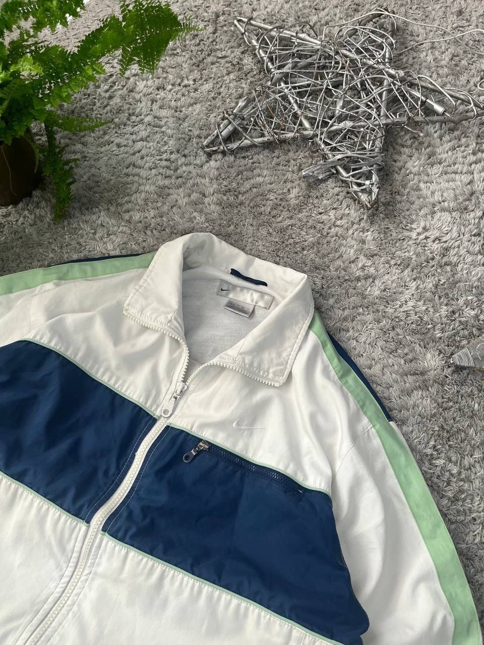 Nike × Vintage 00s Nike Light Jacket Streetwear Vintage Big Logo Swoosh Size US S / EU 44-46 / 1 - 7 Thumbnail