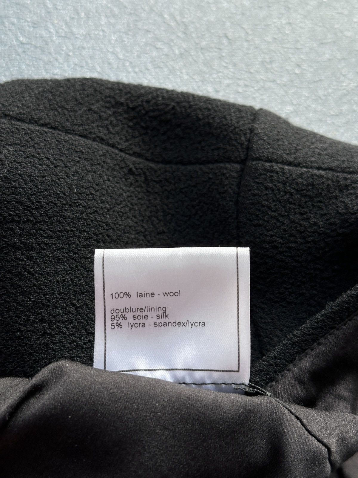 Chanel 1997 CHANEL Wool Silk Black Mini Skirt Size 38 / M Size 27" / US 4 / IT 40 - 9 Thumbnail