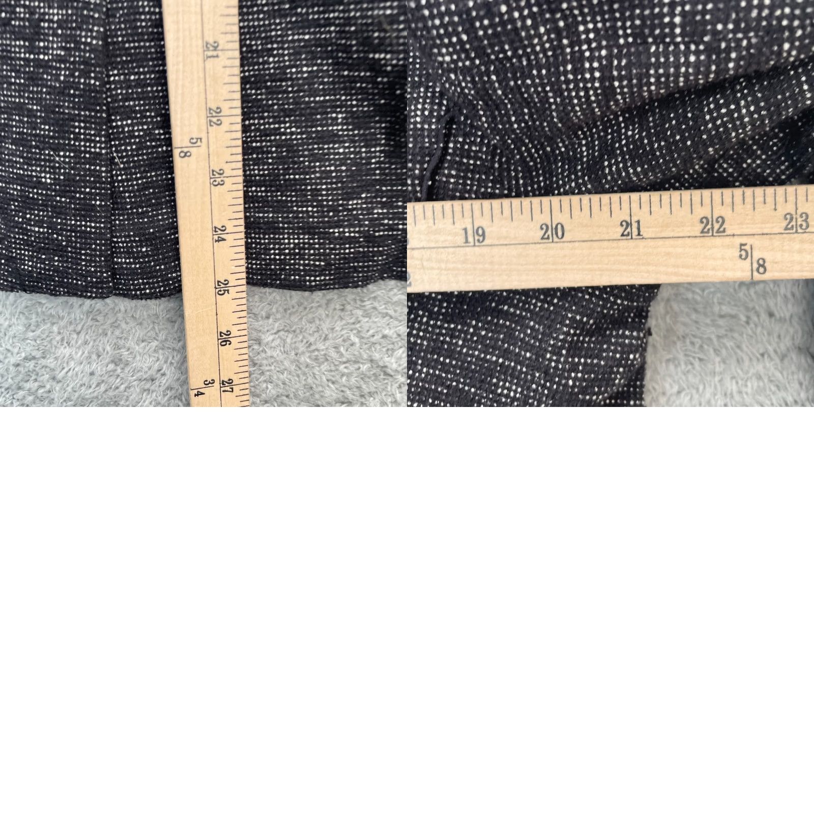 Banana Republic Banana Republic Womens 12 Black Tweed Blazer Coat Cotton Stretch Formal Jacket Size XL / US 12-14 / IT 48-50 - 8 Thumbnail