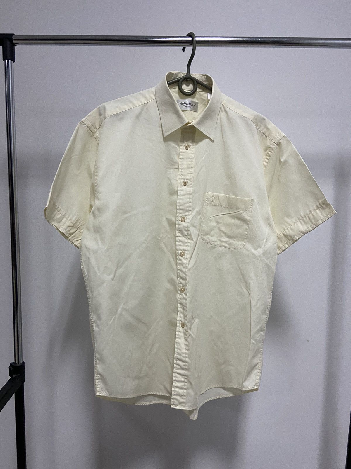 Vintage × Yves Saint Laurent Yves Saint Laurent Vintage Button Ups Luxury Small Logo YSL Size US L / EU 52-54 / 3 - 1 Thumbnail