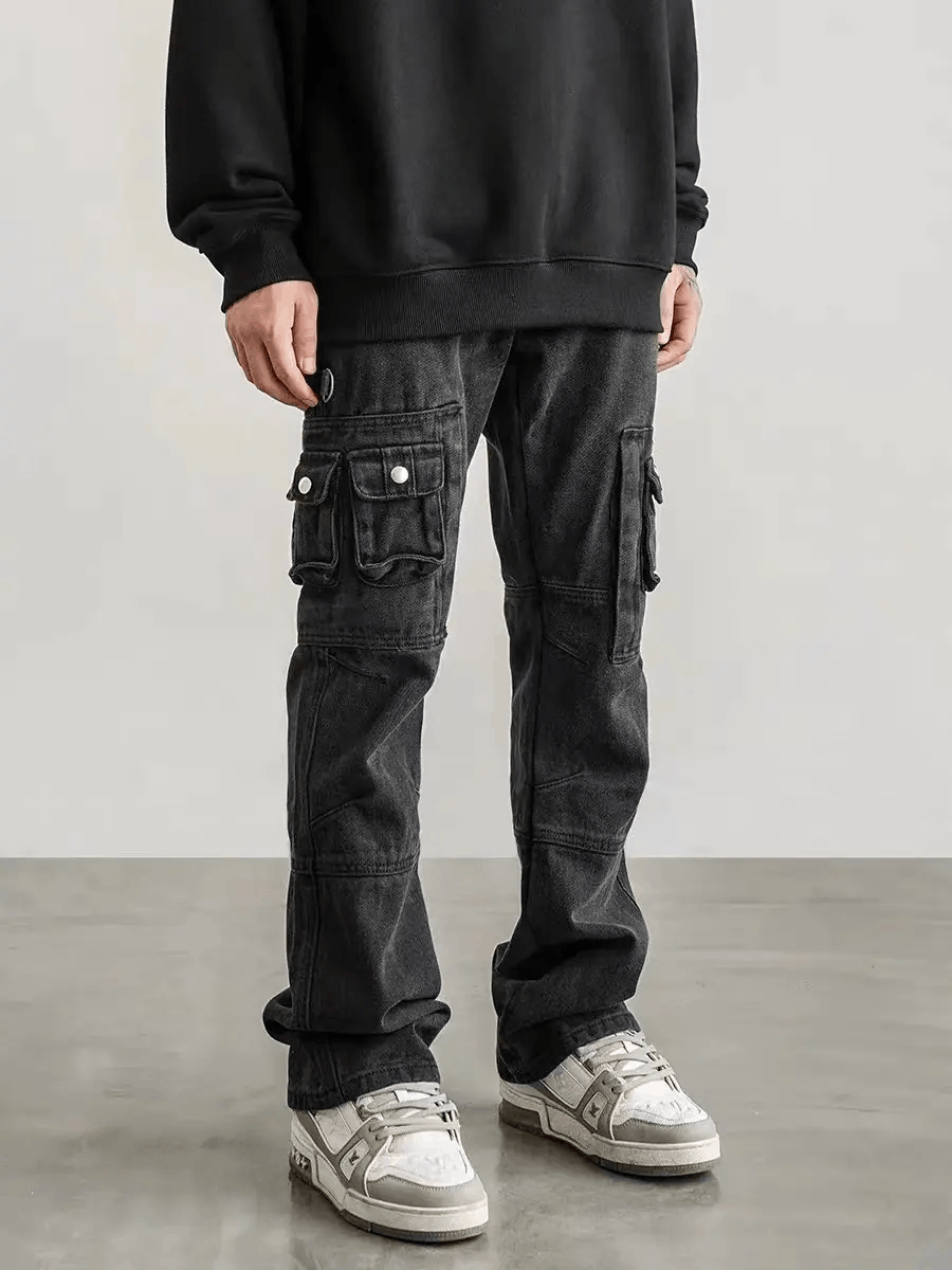 Japanese Brand × Vintage High street washed and distressed baggy work trousers Size US 28 / EU 44 - 2 Thumbnail