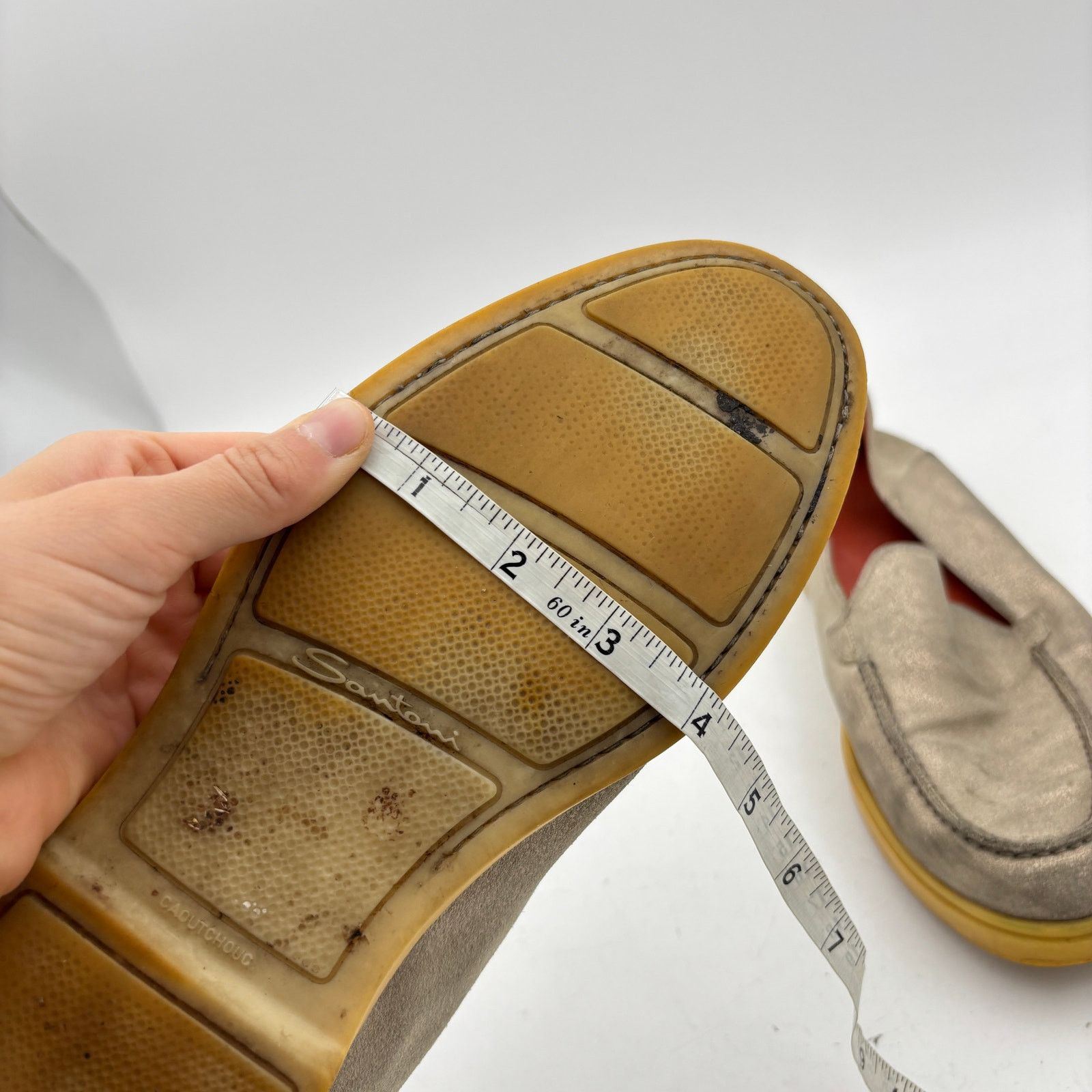 Santoni Santoni Botanist Loafers Shoes Metallic Silver Men's 41 US 8 Size US 8 / EU 41 - 13 Thumbnail