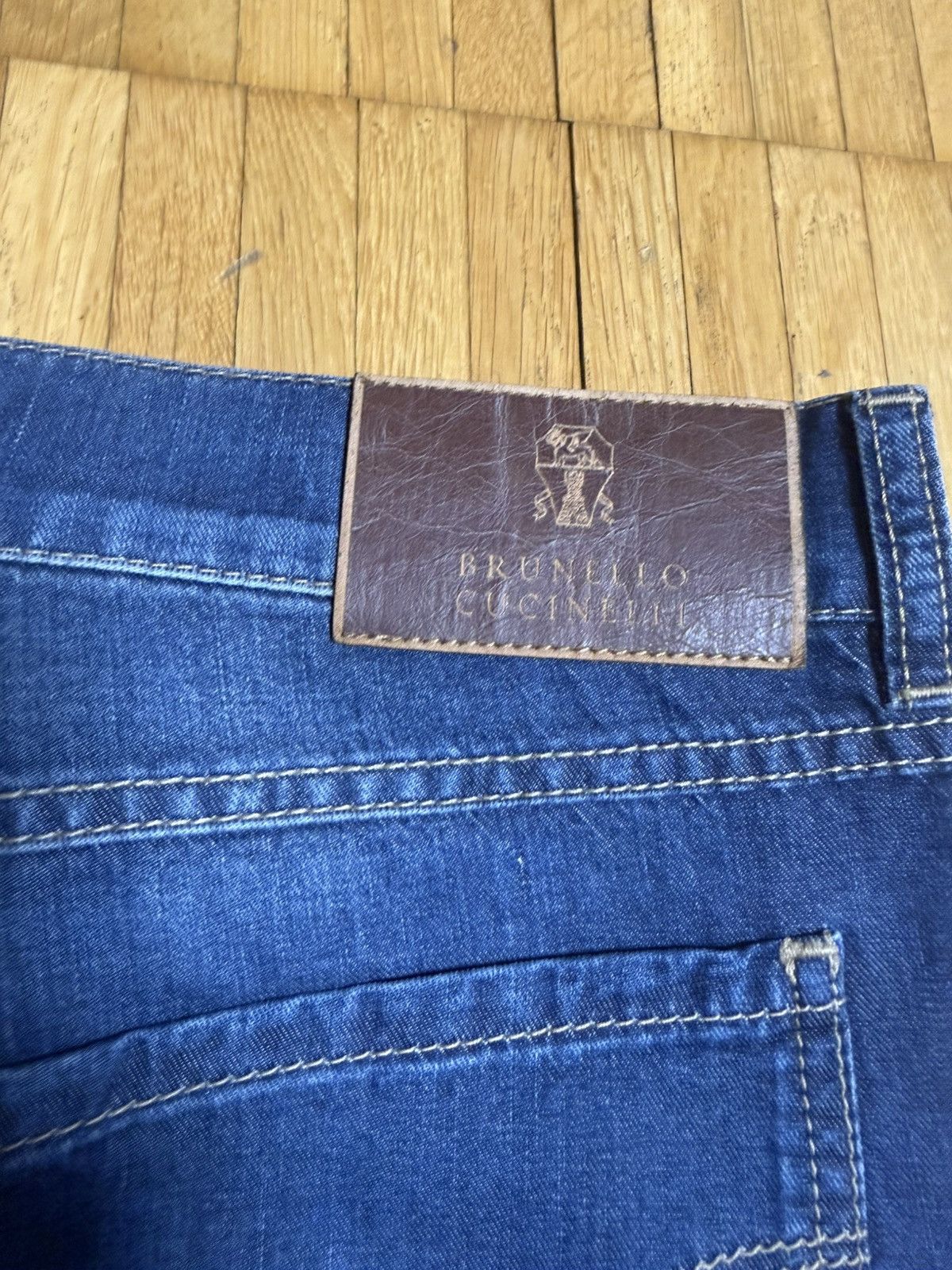 Brunello Cucinelli Luxury Brunello Cucinelli Blue Denim Jeans Size 48 / 32 Size US 32 / EU 48 - 7 Thumbnail