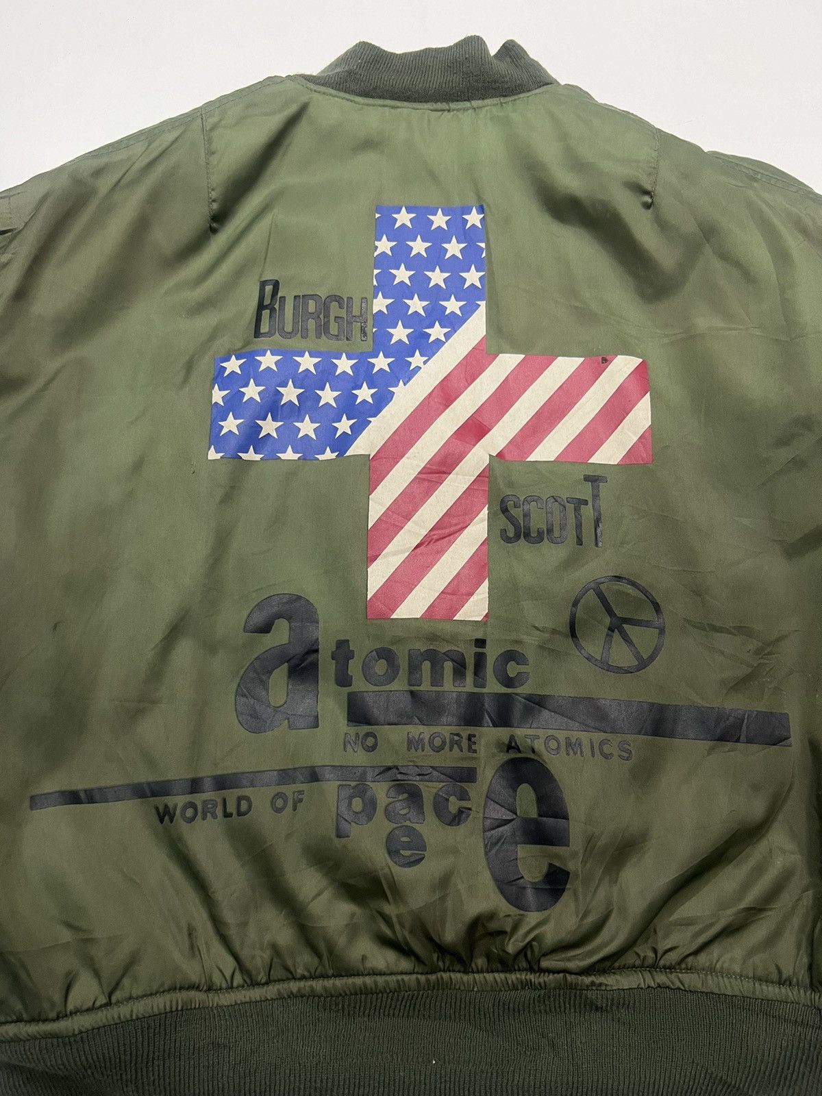 Japanese Brand BURGH SCOTT ATOMIC BOMBER JACKET Size US M / EU 48-50 / 2 - 8 Thumbnail