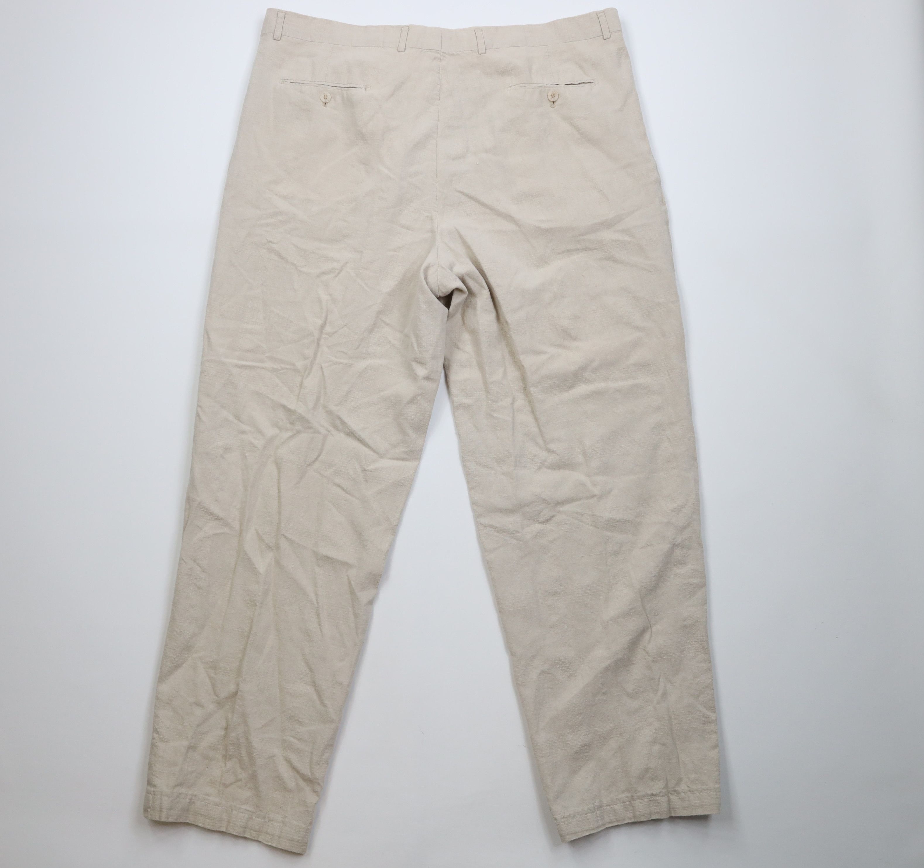 Vintage Vintage 90s Y2K Streetwear Seersucker Wide Leg Chino Pants Size US 44 / EU 60 - 9 Thumbnail