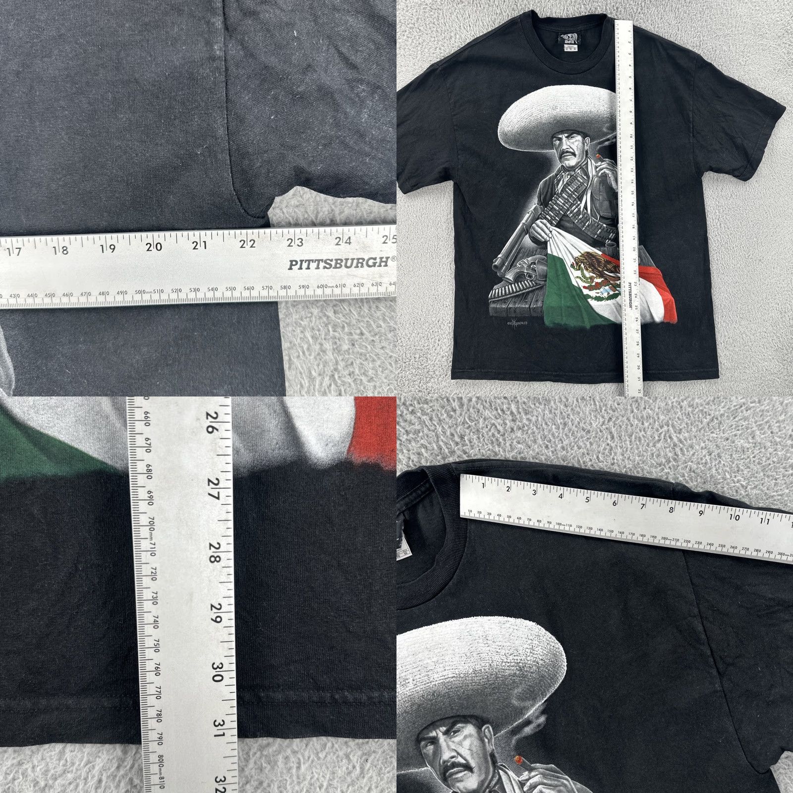 Vintage VINTAGE DGA T-Shirt Mens Graphic Print Black XL Short Sleeve Crew Neck Vicente Fernandez Art Size US XL / EU 56 / 4 - 9 Thumbnail