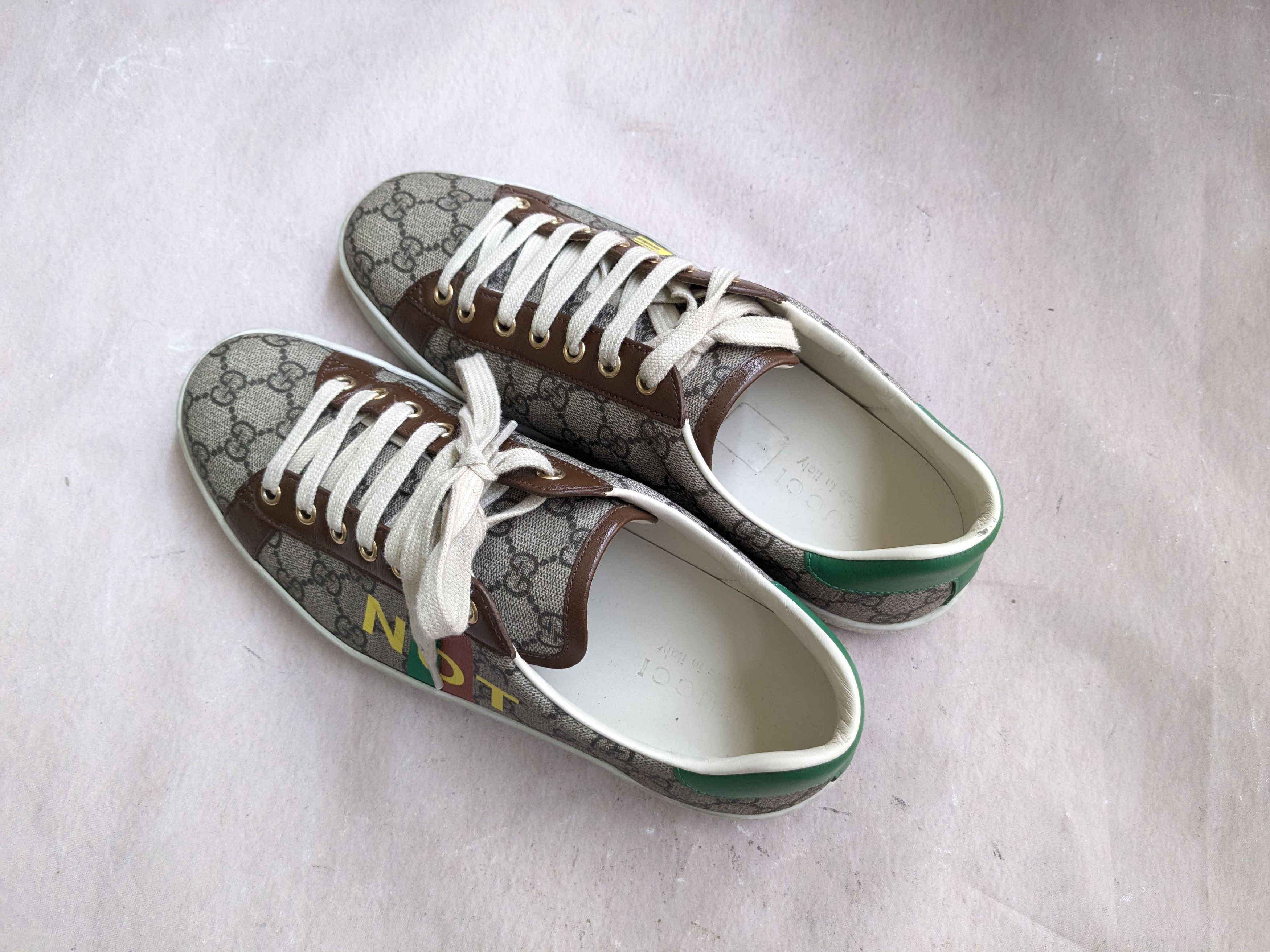 Gucci Gucci Ace Sneakers White 8.5 White Low Tops 636358 Size US 8.5 / EU 41-42 - 15 Thumbnail