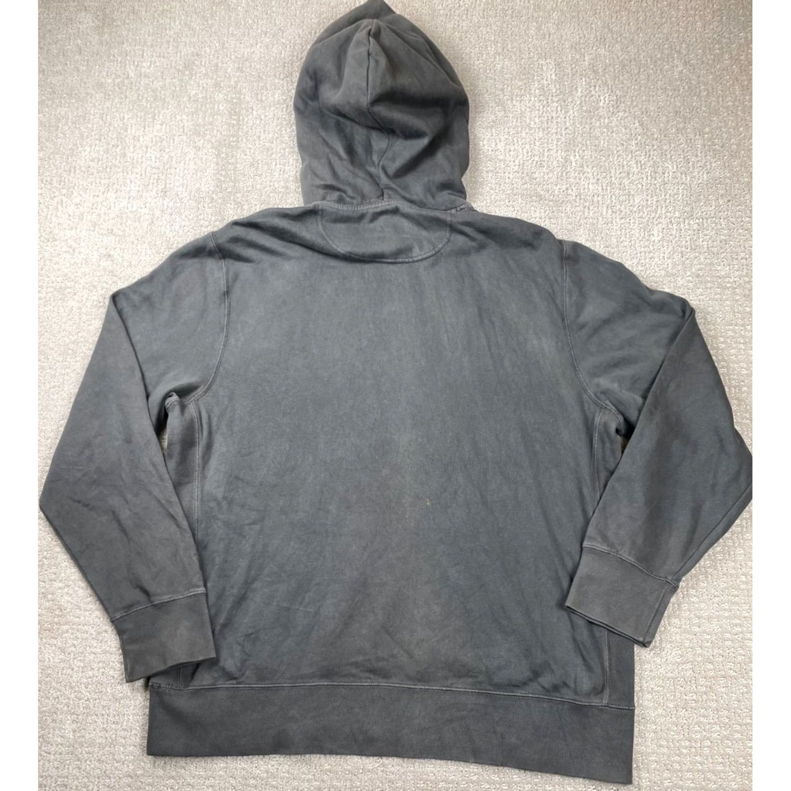 American Eagle Outfitters American Eagle Hoodie Men 2XL Gray Solid Fleece Hooded Pullover Sweatshirt Size US XXL / EU 58 / 5 - 5 Thumbnail