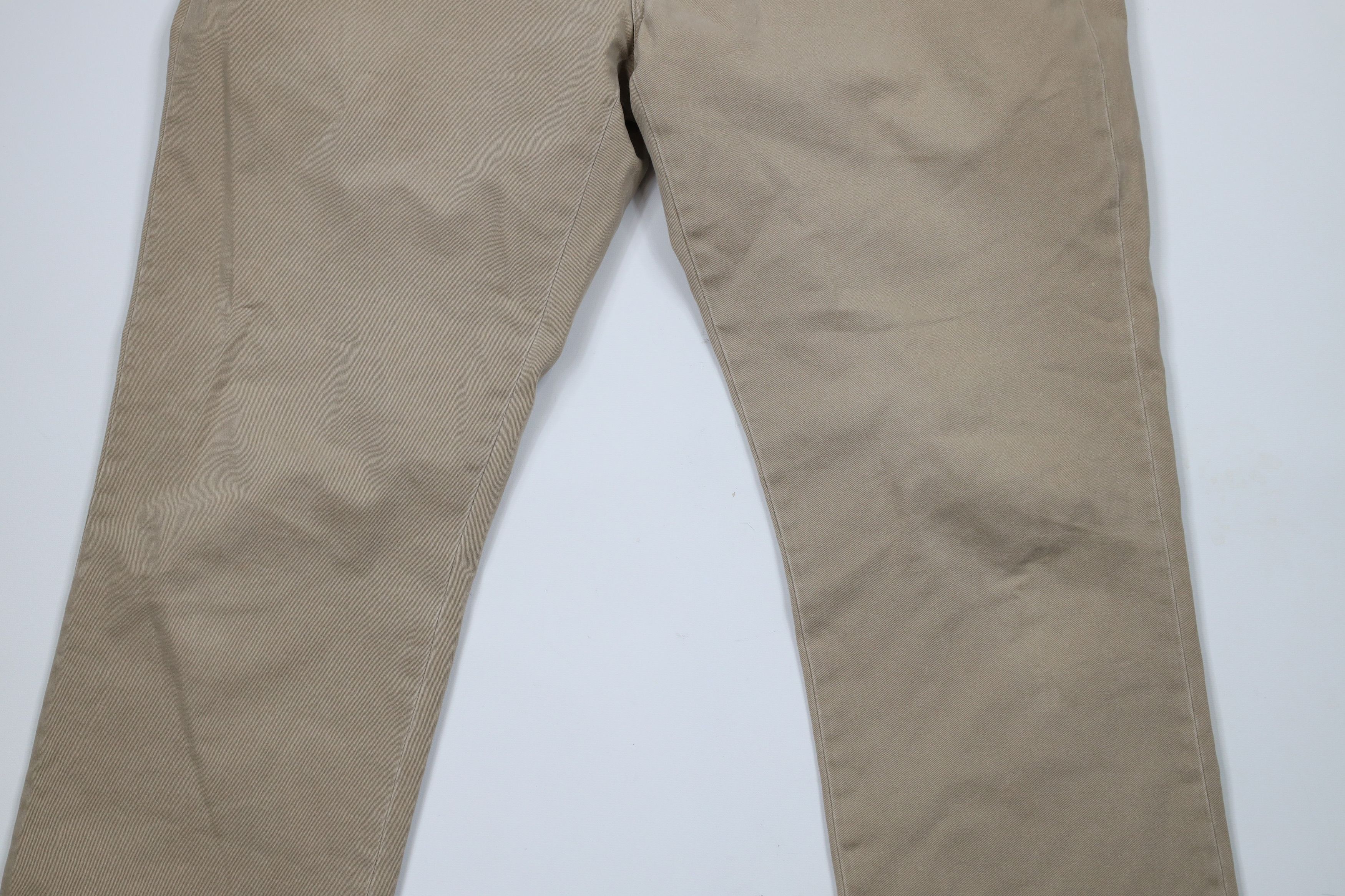 Ralph Lauren × Vintage Vintage 90s Ralph Lauren Fit Distressed Wide Leg Chino Pants Size US 40 / EU 56 - 3 Thumbnail