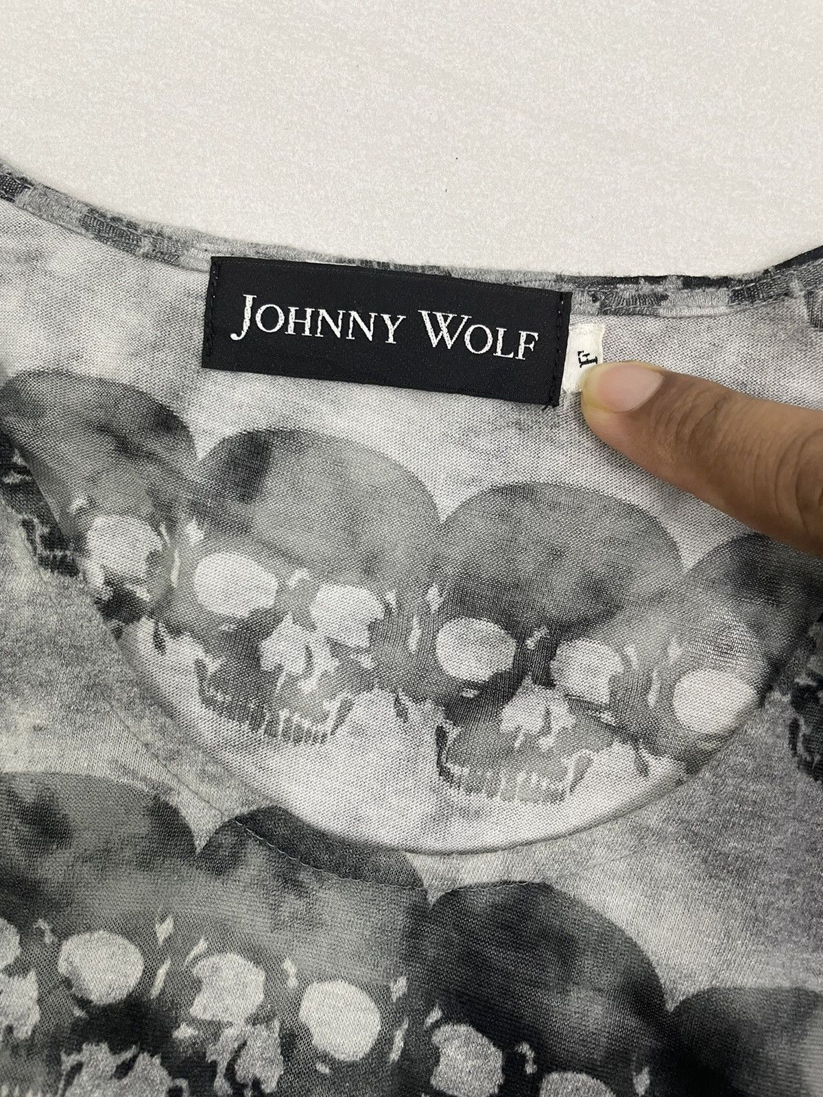 14th Addiction Johnny Wolf Japan Skull Monogram Tshirt Hysteric Style Size US XS / EU 42 / 0 - 7 Thumbnail