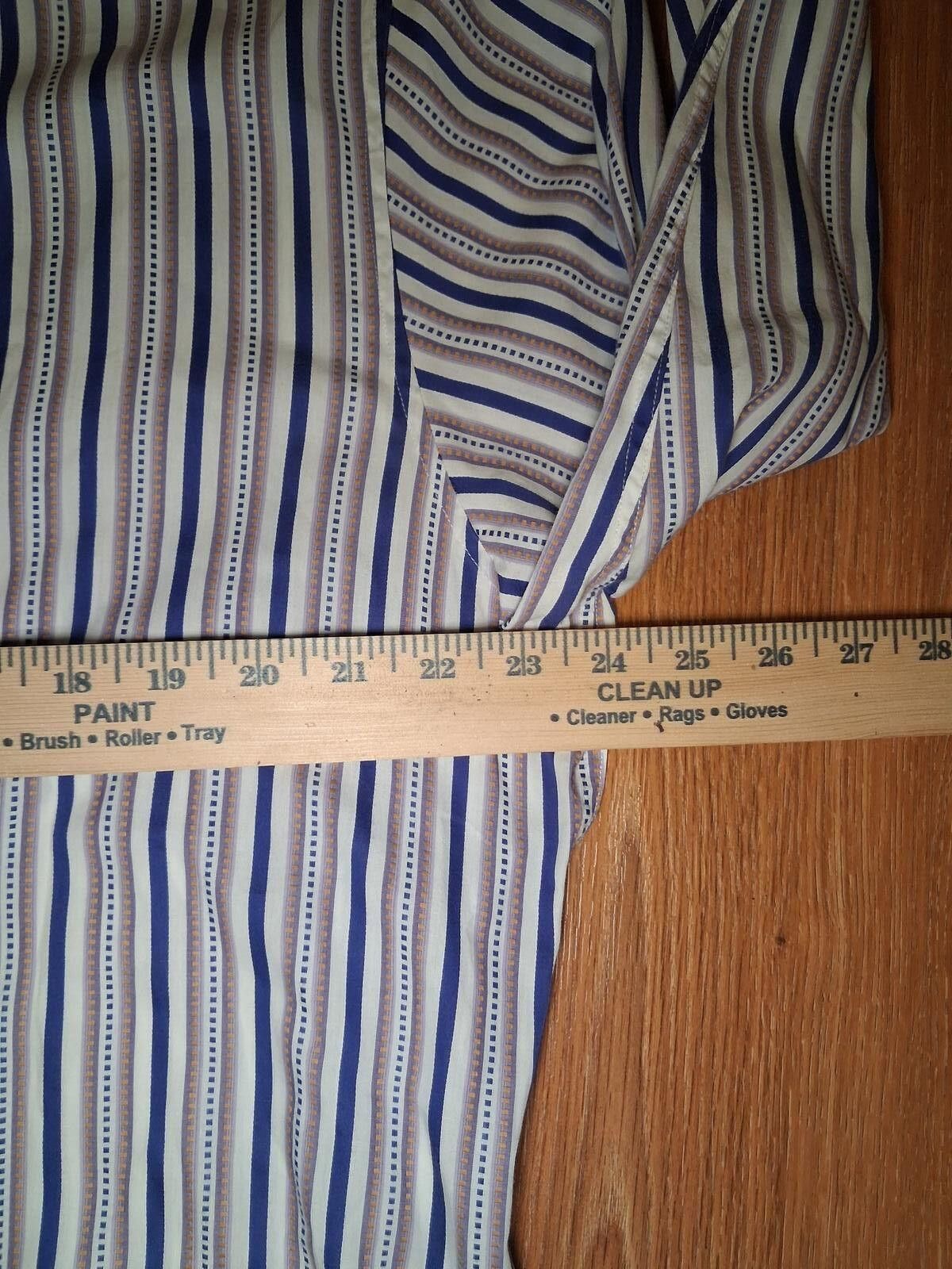 Robert Graham Robert Graham Shirt XL Multicolor Cotton Striped Flip Cuff Size US XL / EU 56 / 4 - 9 Thumbnail