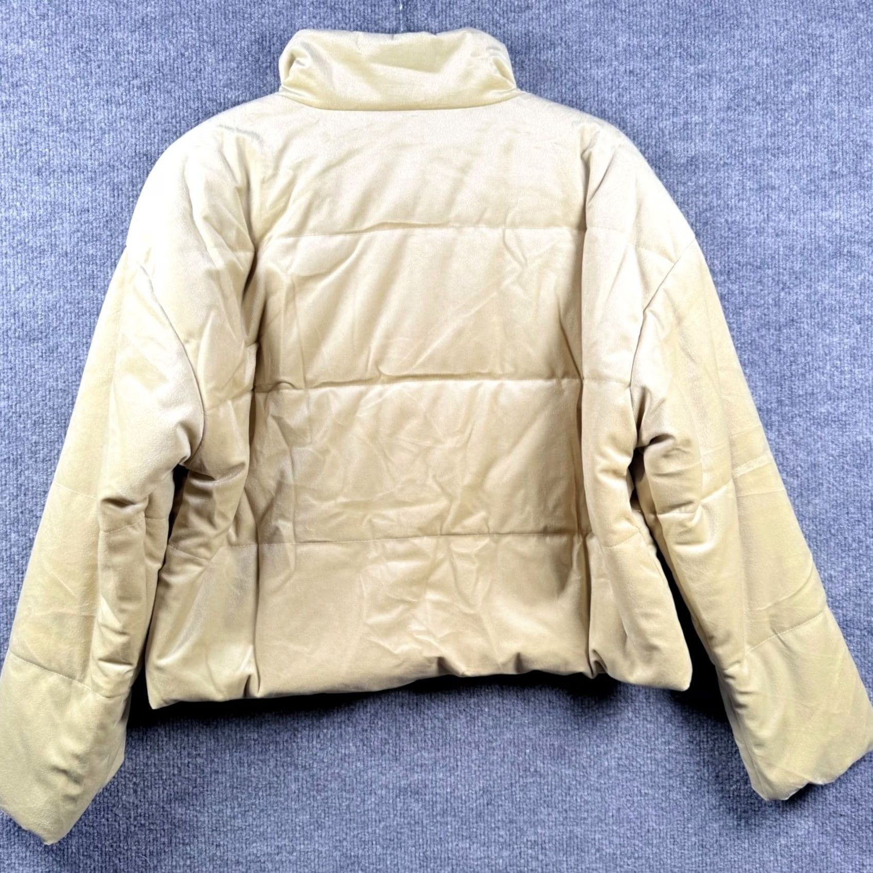 Vintage Lush Puffer Jacket Women Small Ice Green Velvet Quilted Snap Front NWT Cabincore 90s Y2K Vintage No Size S / US 4 / IT 40 - 2 Thumbnail