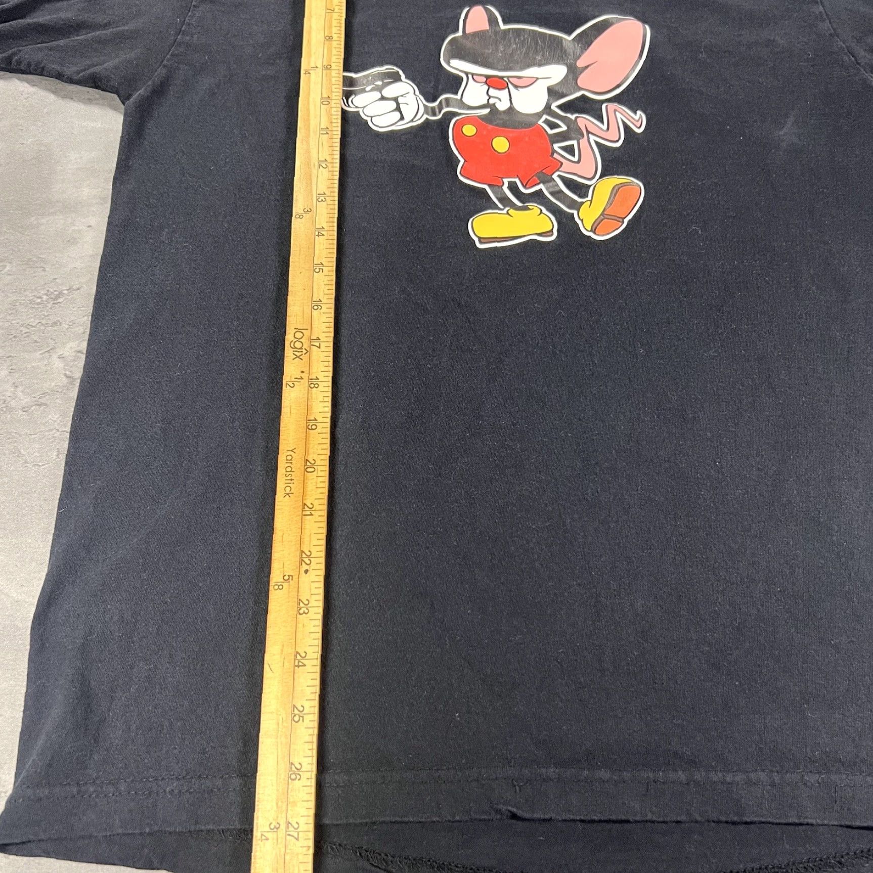 Vintage VINTAGE Pinky And The Brain Mickey Mouse Shirt Adult M Black Parody Spoof Gun Size US M / EU 48-50 / 2 - 5 Thumbnail