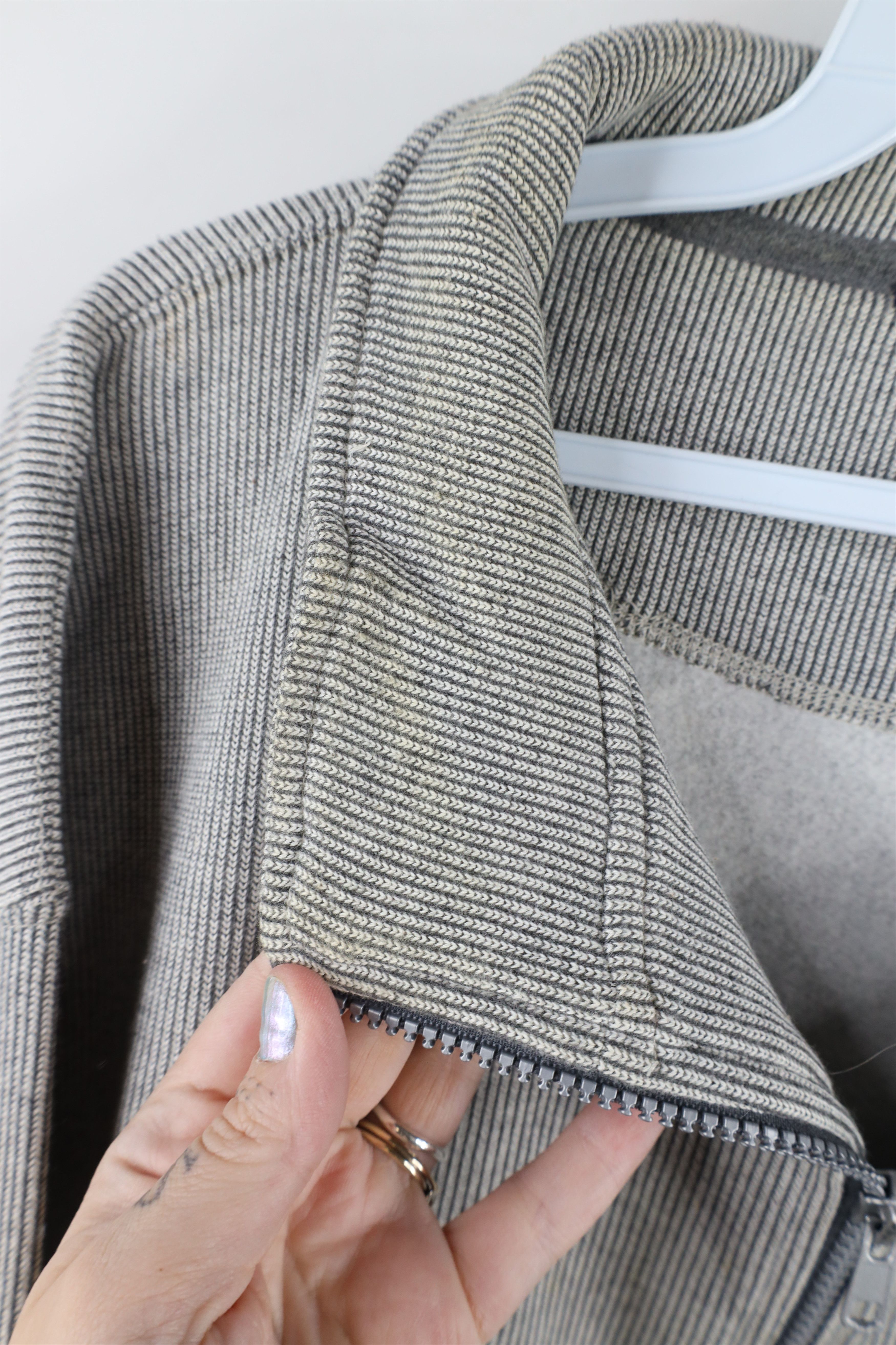 Vintage Vintage 90s Streetwear Striped Half Zip Pullover Sweatshirt Size US L / EU 52-54 / 3 - 5 Thumbnail