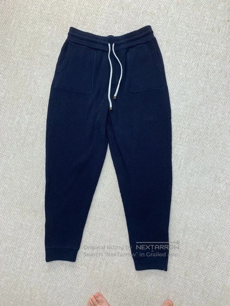 Brunello Cucinelli Cotton Sweatpants Blue.