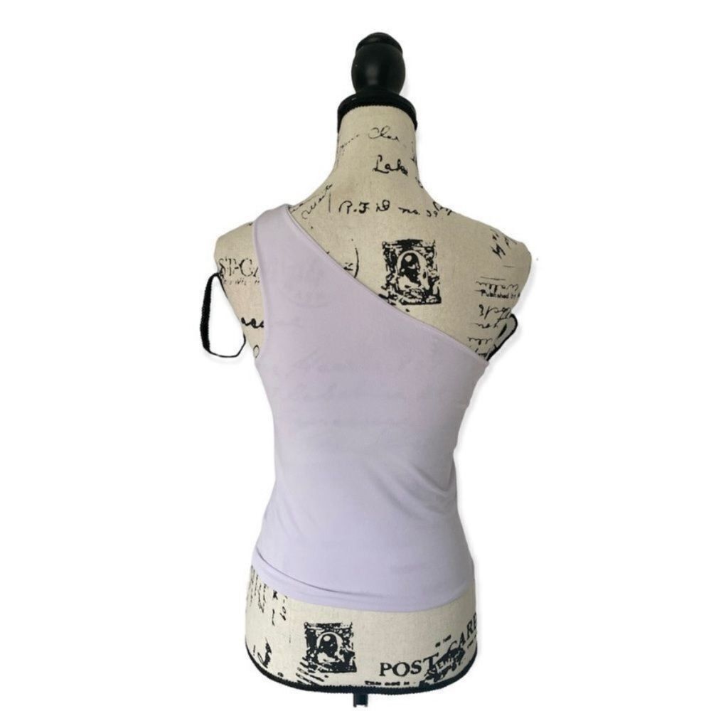 Other Kurve Lavender One Shoulder Stretchy Crop Top - Size L Size L / US 10 / IT 46 - 2 Thumbnail