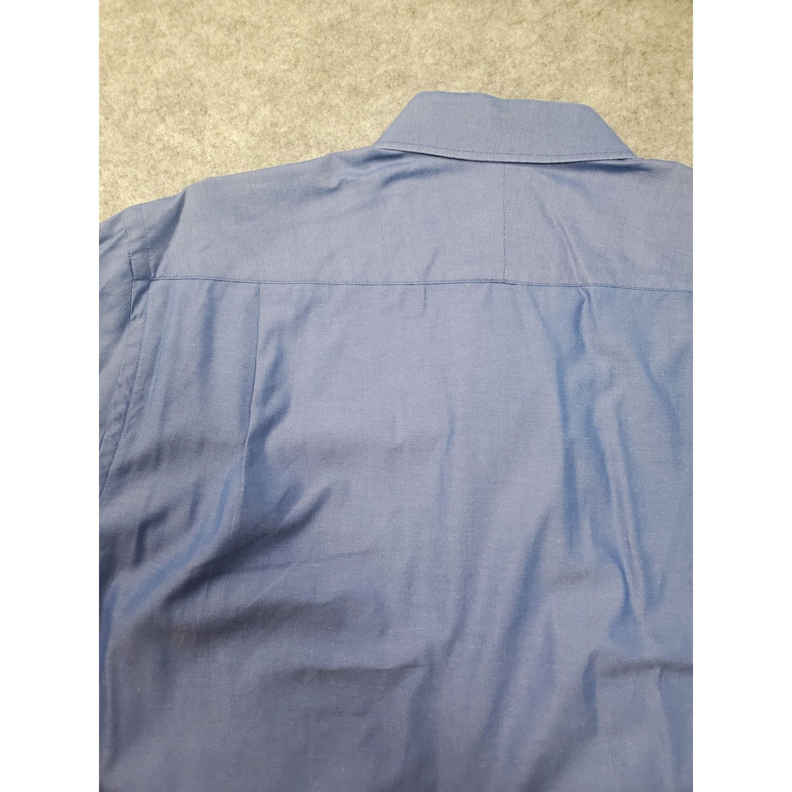 Other Men's Dark Blue 16.5-34 Button Up Dress Shirt Workwear Size US L / EU 52-54 / 3 - 7 Thumbnail
