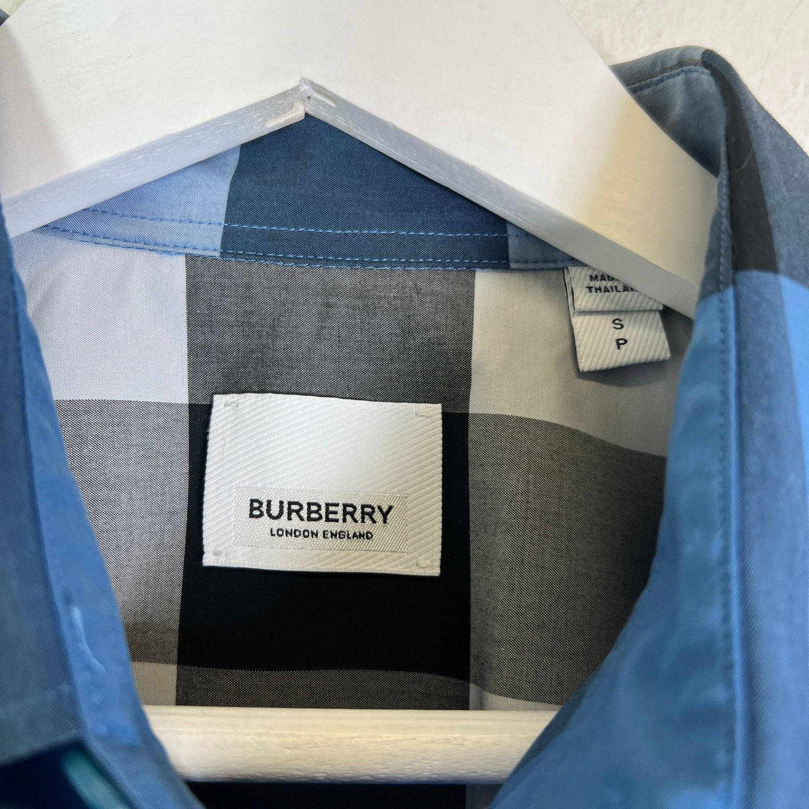 Burberry Burberry Blue Check Button-Up Shirt Size US S / EU 44-46 / 1 - 3 Thumbnail