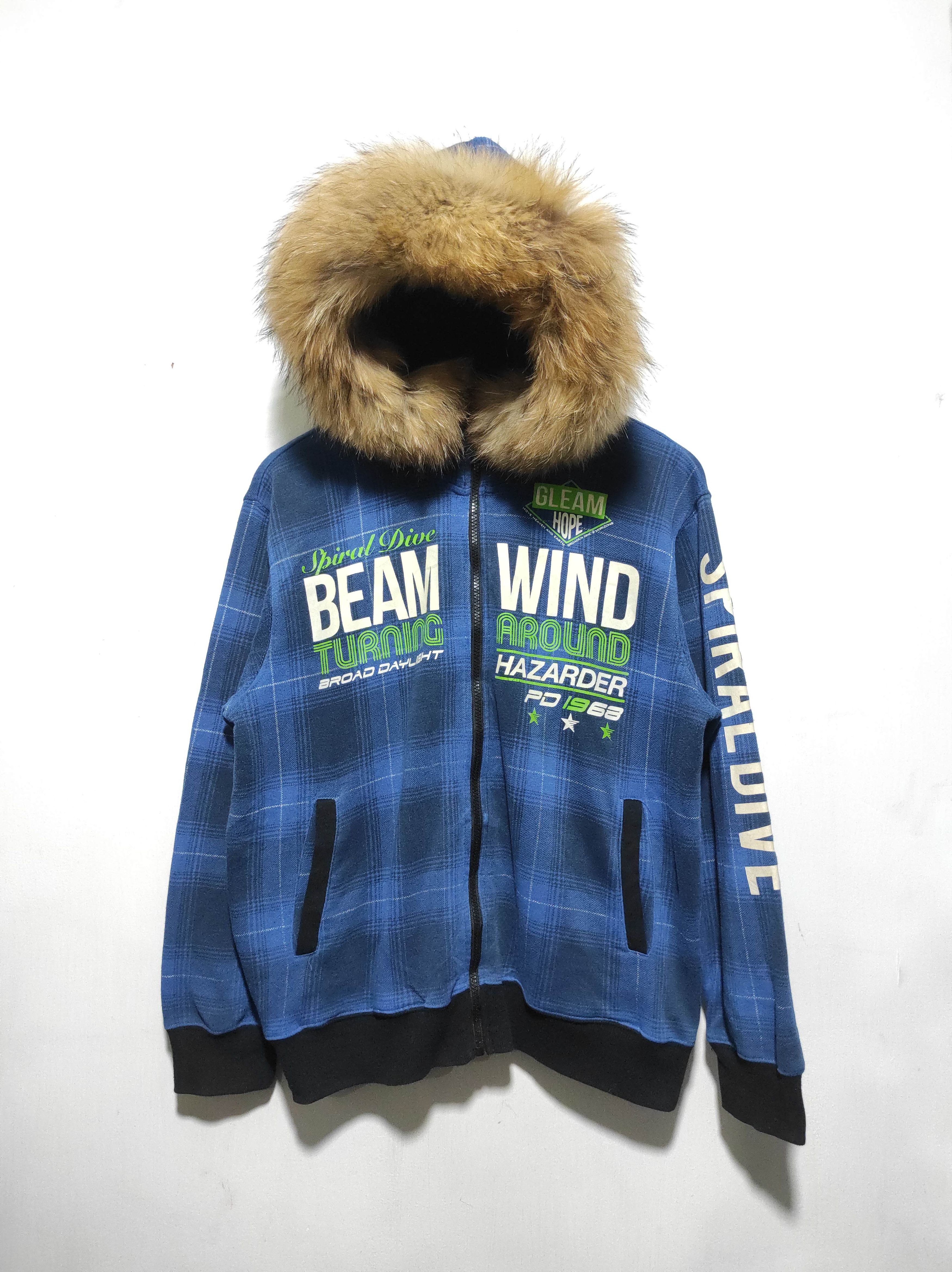 Japanese Brand Beaumere Plaid Zipper fur hoodie ifsix LGB style Size US M / EU 48-50 / 2 - 2 Thumbnail