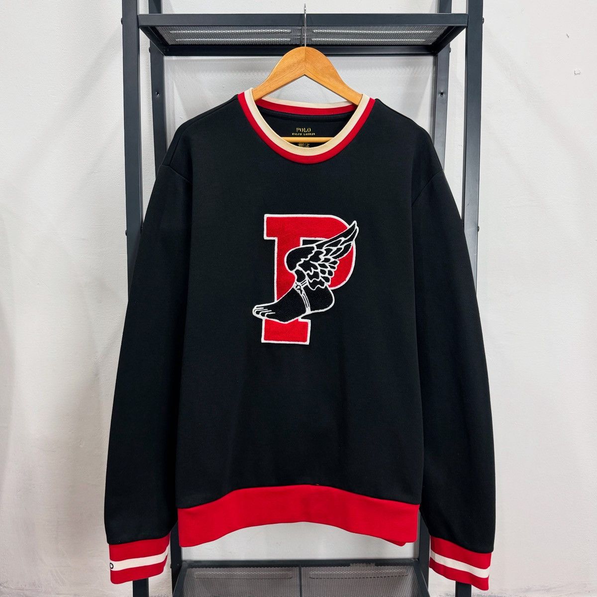 Polo Ralph Lauren Polo Ralph Lauren Pwing Stadium Fleece Crewneck Sweats Size US XL / EU 56 / 4 - 1 Thumbnail
