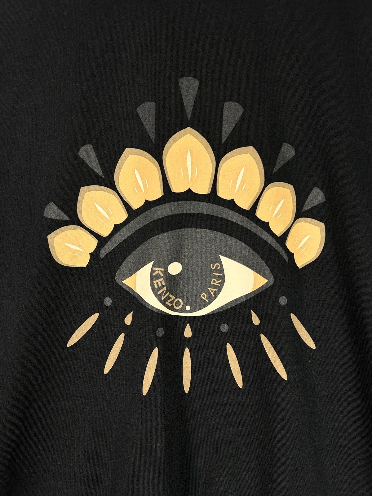 Designer × Kenzo Kenzo Paris eye t shirt big logo print spellout tee black Size US S / EU 44-46 / 1 - 3 Thumbnail