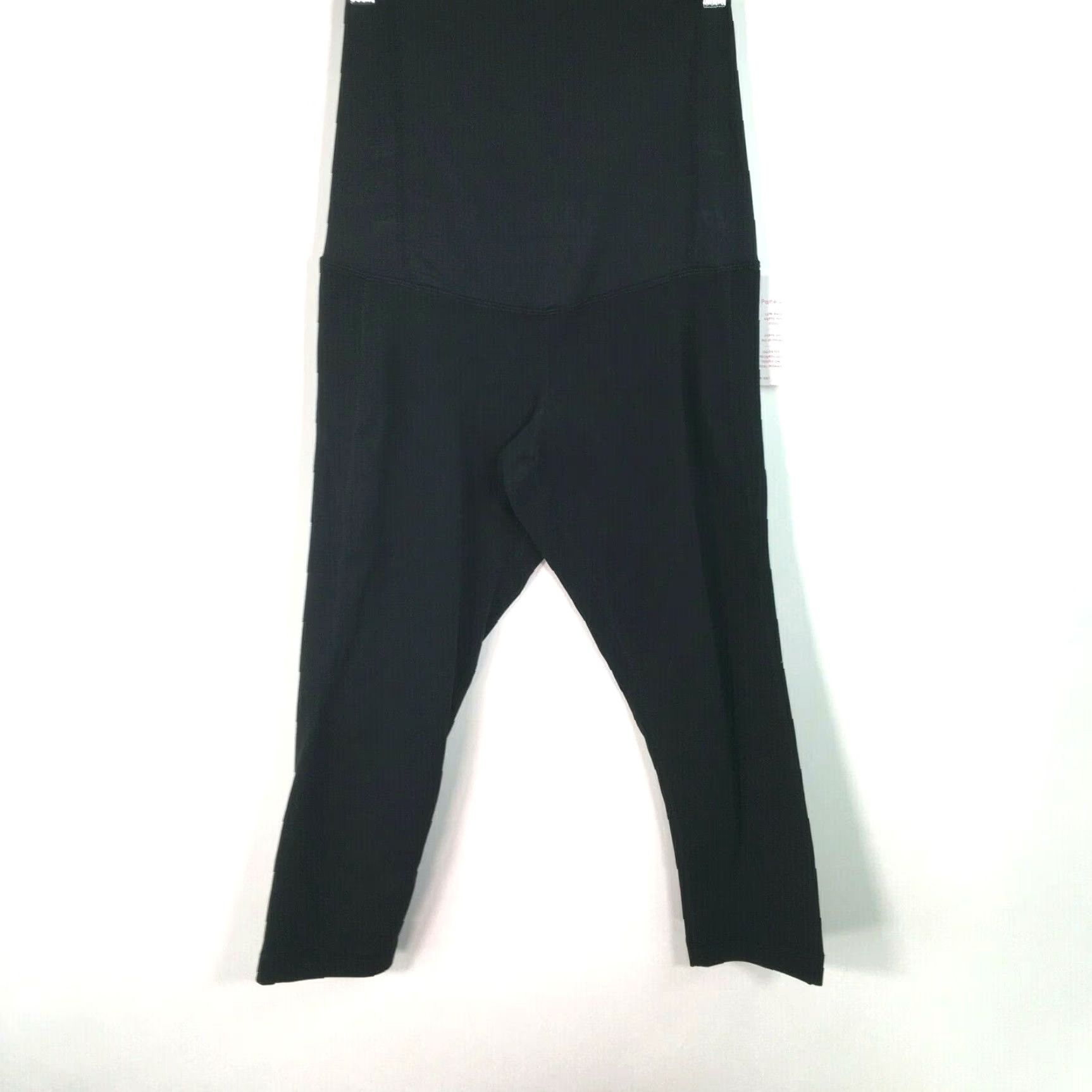 Vintage Isabel Maternity Capri Leggings Womens Size XS Crossover Panel Active Black Size 26" / US 2 / IT 38 - 2 Thumbnail