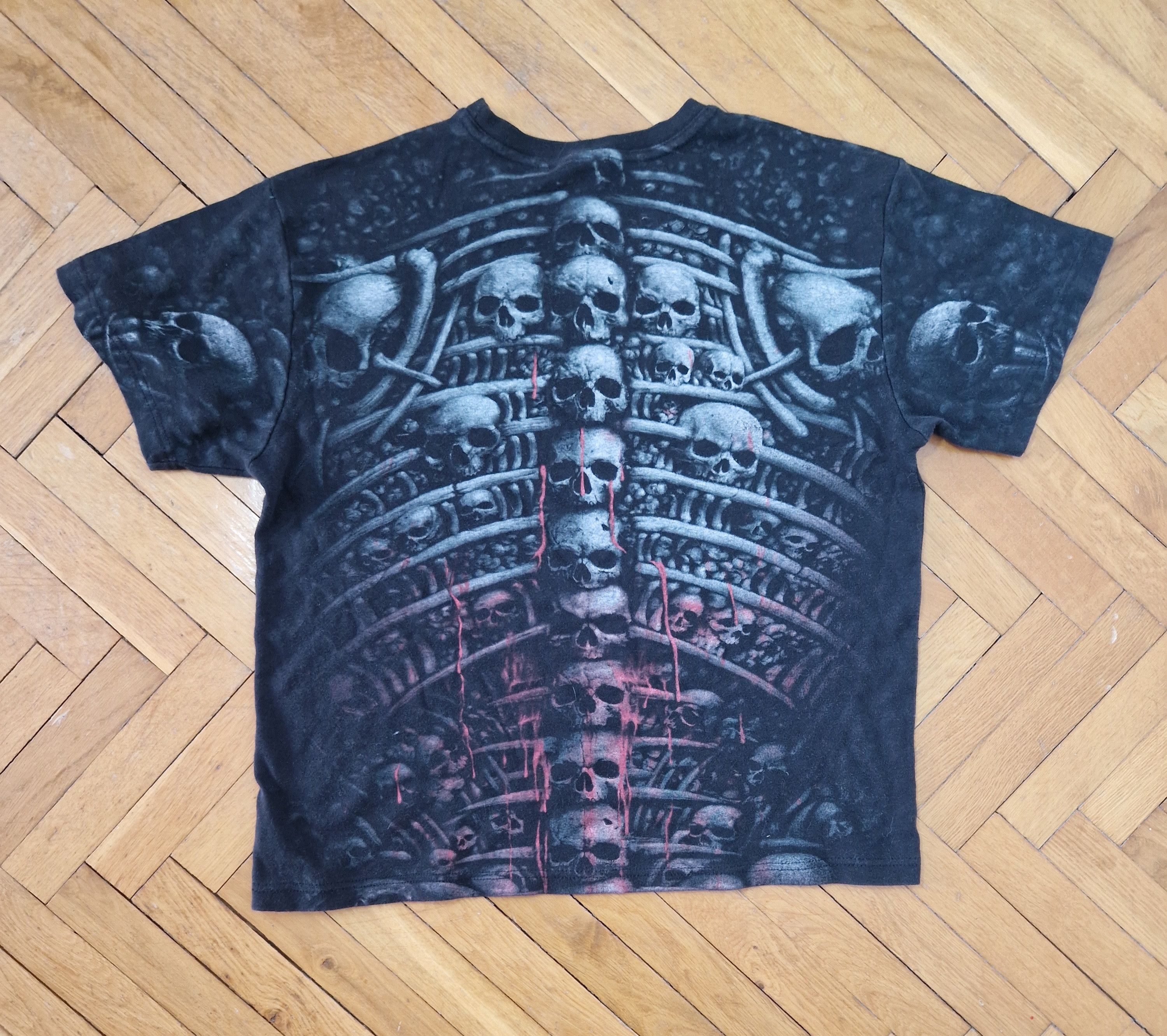 Affliction Skulls T-Shirt y2k goth grunge emo avant garde affliction Size US L / EU 52-54 / 3 - 3 Thumbnail