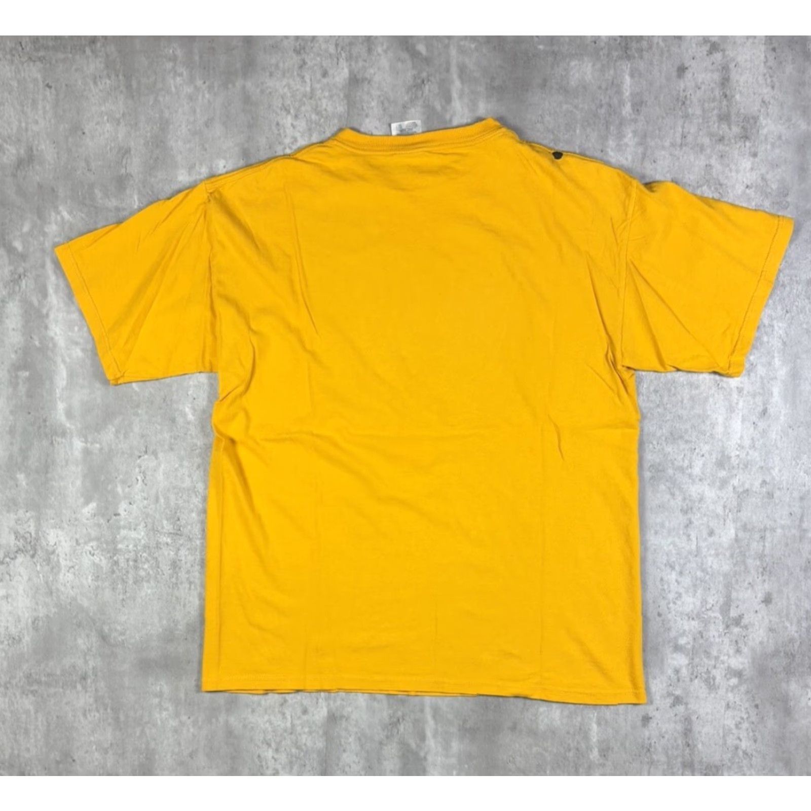 Adidas VINTAGE Adidas Three Stripe Promo T Shirt Mens Yellow L Striped Short Sleeve Crew Neck Cotton 90s USA Batman Backyardigans Beauty and the Beast Size US L / EU 52-54 / 3 - 2 Thumbnail