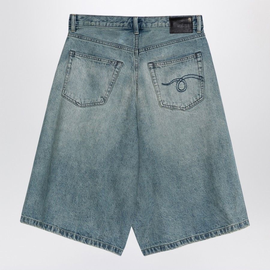 R13 o1d2blof0924 Denim Shorts in Light Blue Size 27" / US 4 / IT 40 - 2 Thumbnail