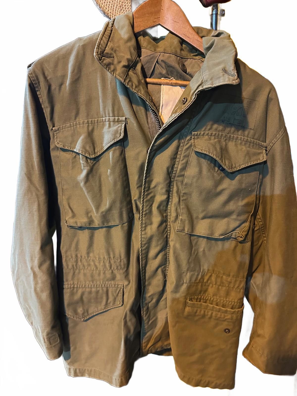 Designer Vintage US Army M-65 Field Jacket Olive Drab w/ Unit Stencil Size US M / EU 48-50 / 2 - 1 Thumbnail