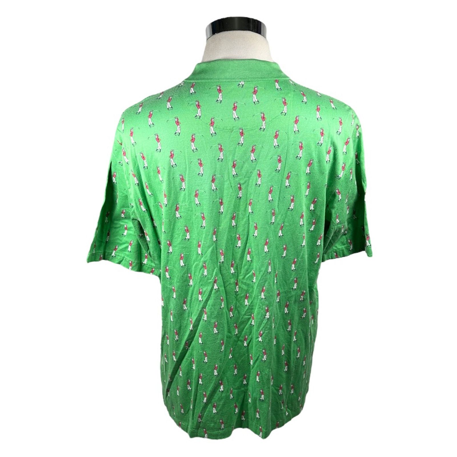 Ralph Lauren Polo Ralph Lauren Golf Shirt Vintage Green Golfer USA L Size US L / EU 52-54 / 3 - 2 Thumbnail