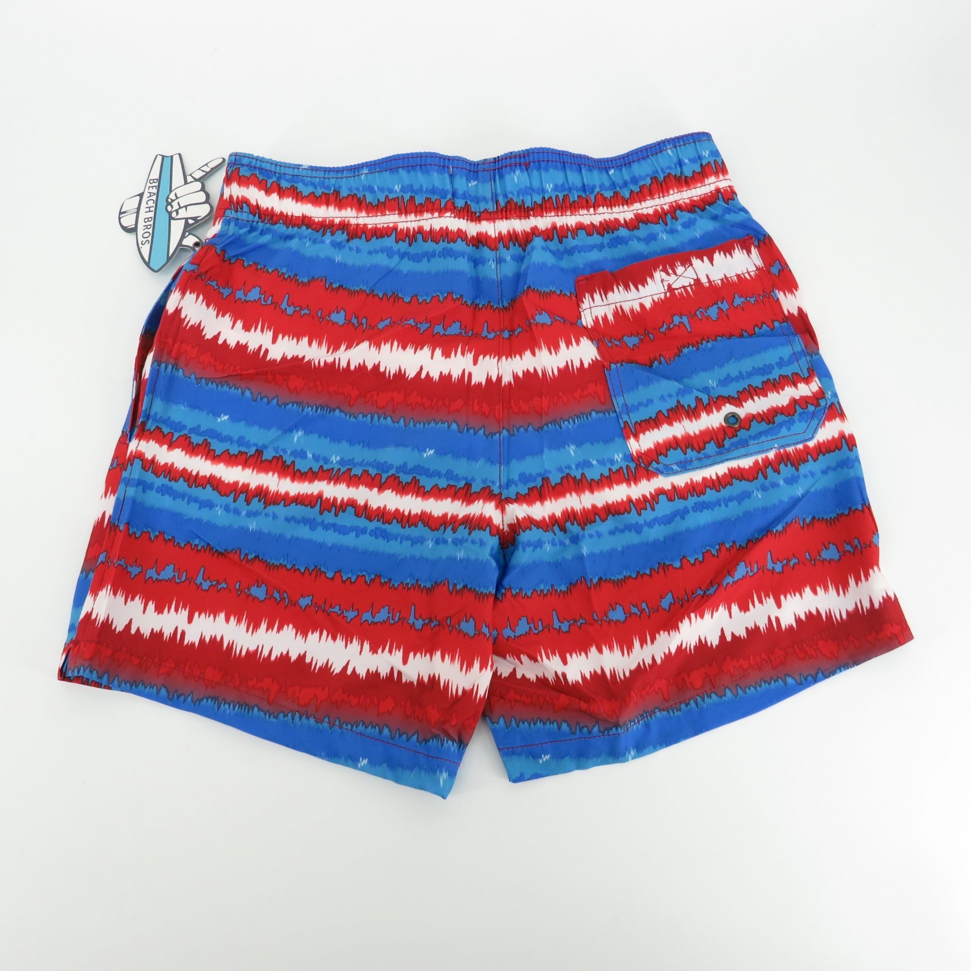 Other Beach Bros Men's Red White & Blue Patterned Swim Shorts Medi Size US 32 / EU 48 - 5 Thumbnail