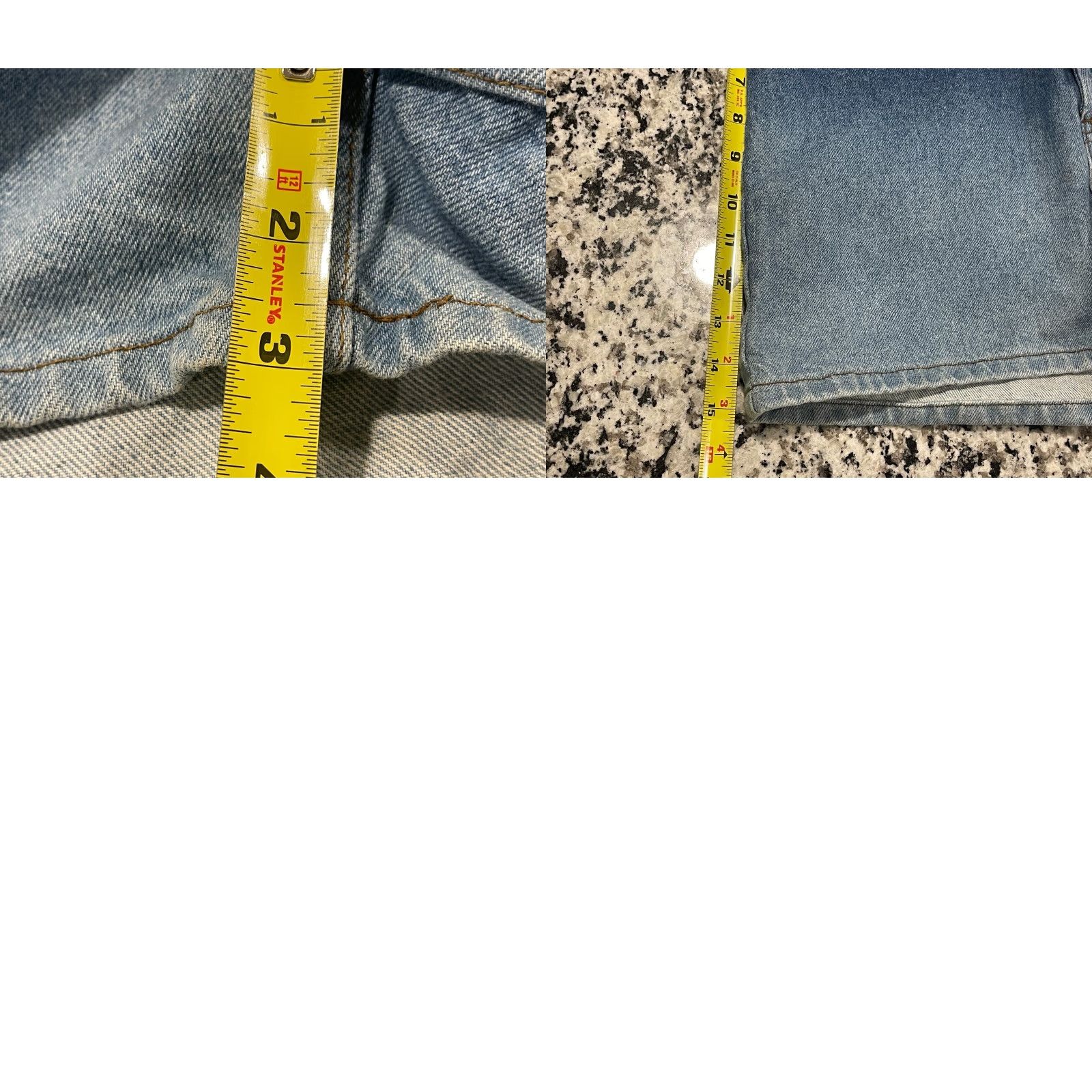 Harley Davidson VINTAGE Harley-Davidson Denim Shorts Women's Size 10 Blue Casual Biker Stretch Pockets Size 30" / US 8 / IT 44 - 8 Thumbnail