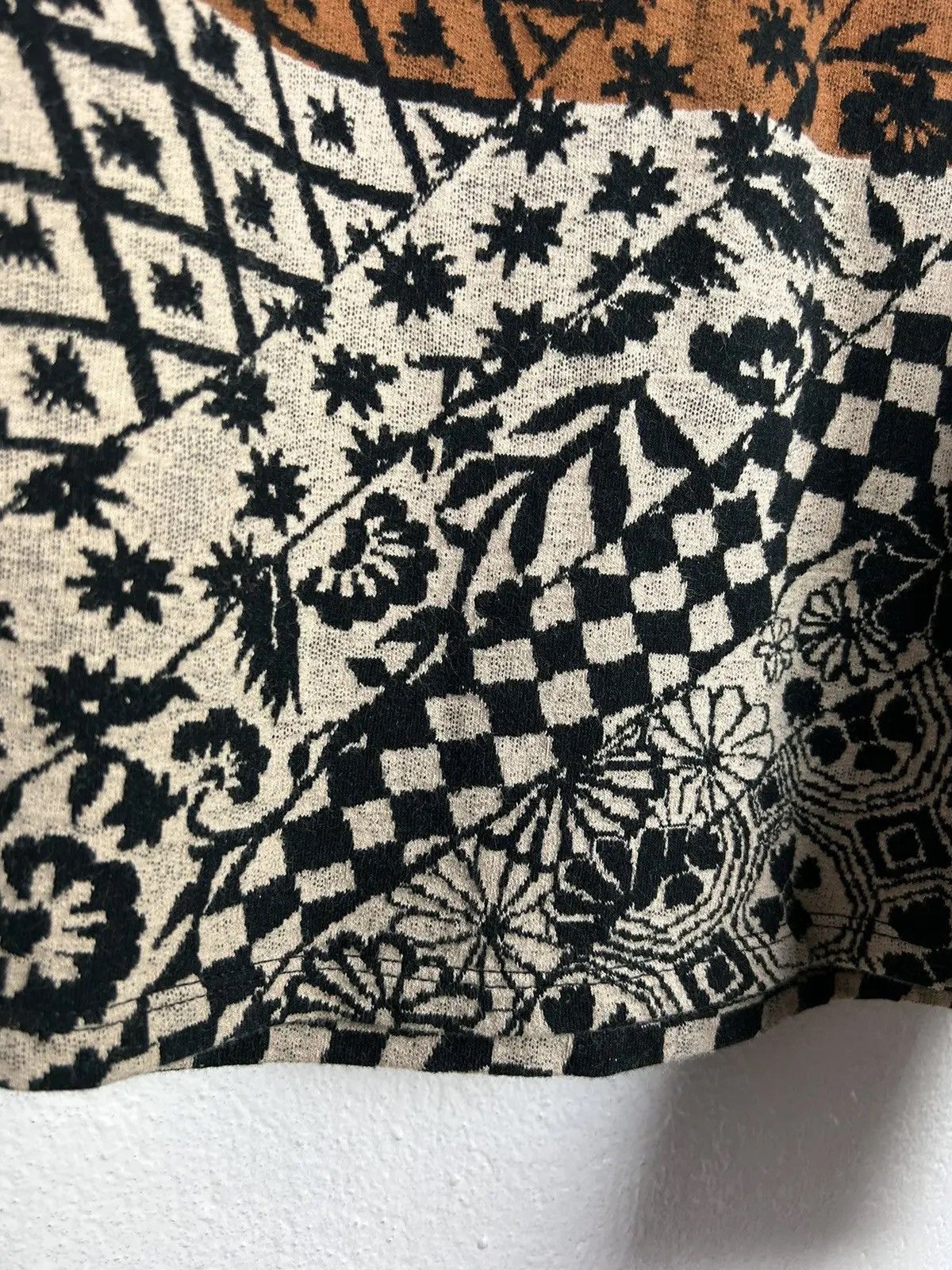 Kenzo 90s Vintage Kenzo Abstract Ornament Long Sleeve Pullover Size M / US 6-8 / IT 42-44 - 3 Thumbnail